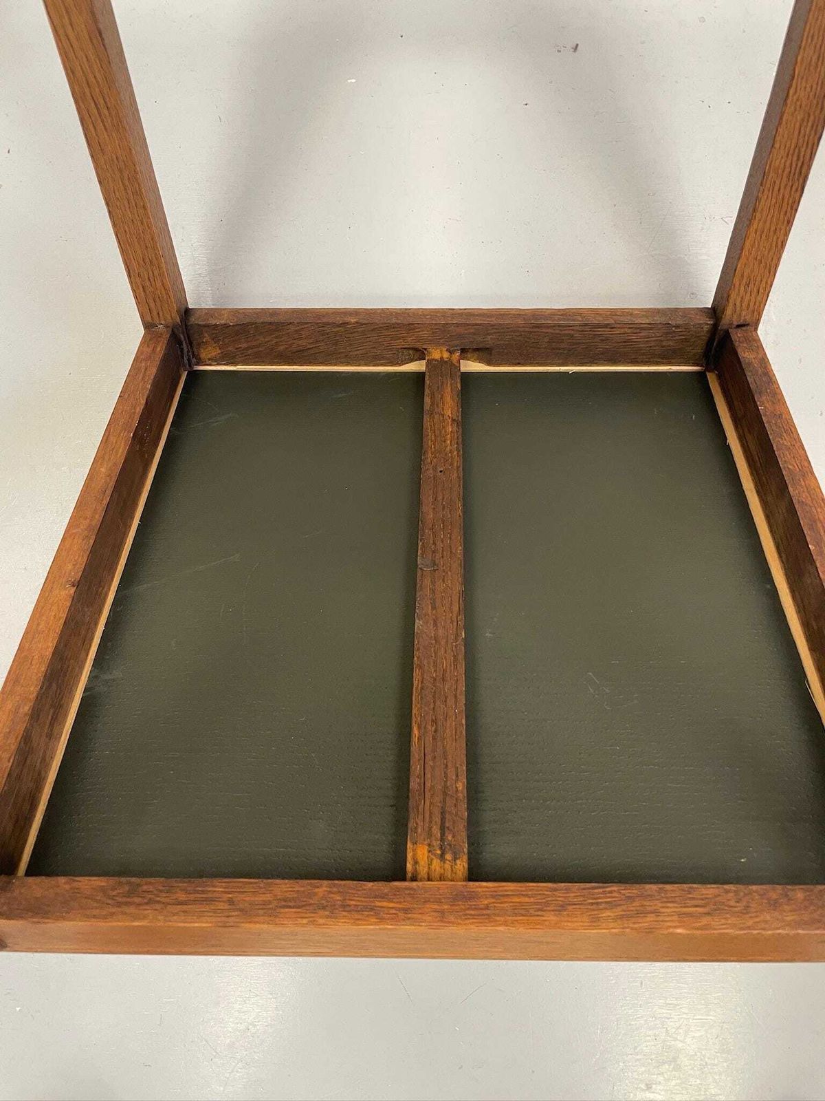 photo furniture Utility Cc41 Oak Mid Century Modernist Side Table With Mirrored Top