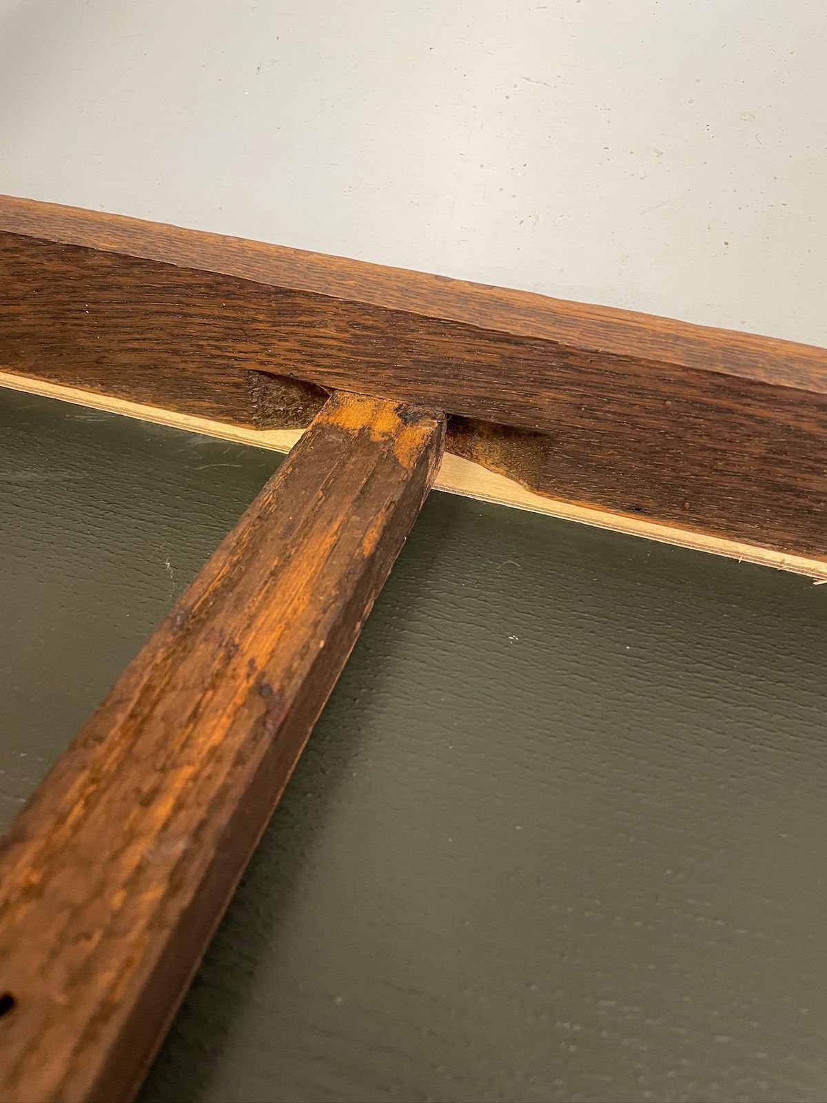 photo for sale Utility Cc41 Oak Mid Century Modernist Side Table With Mirrored Top