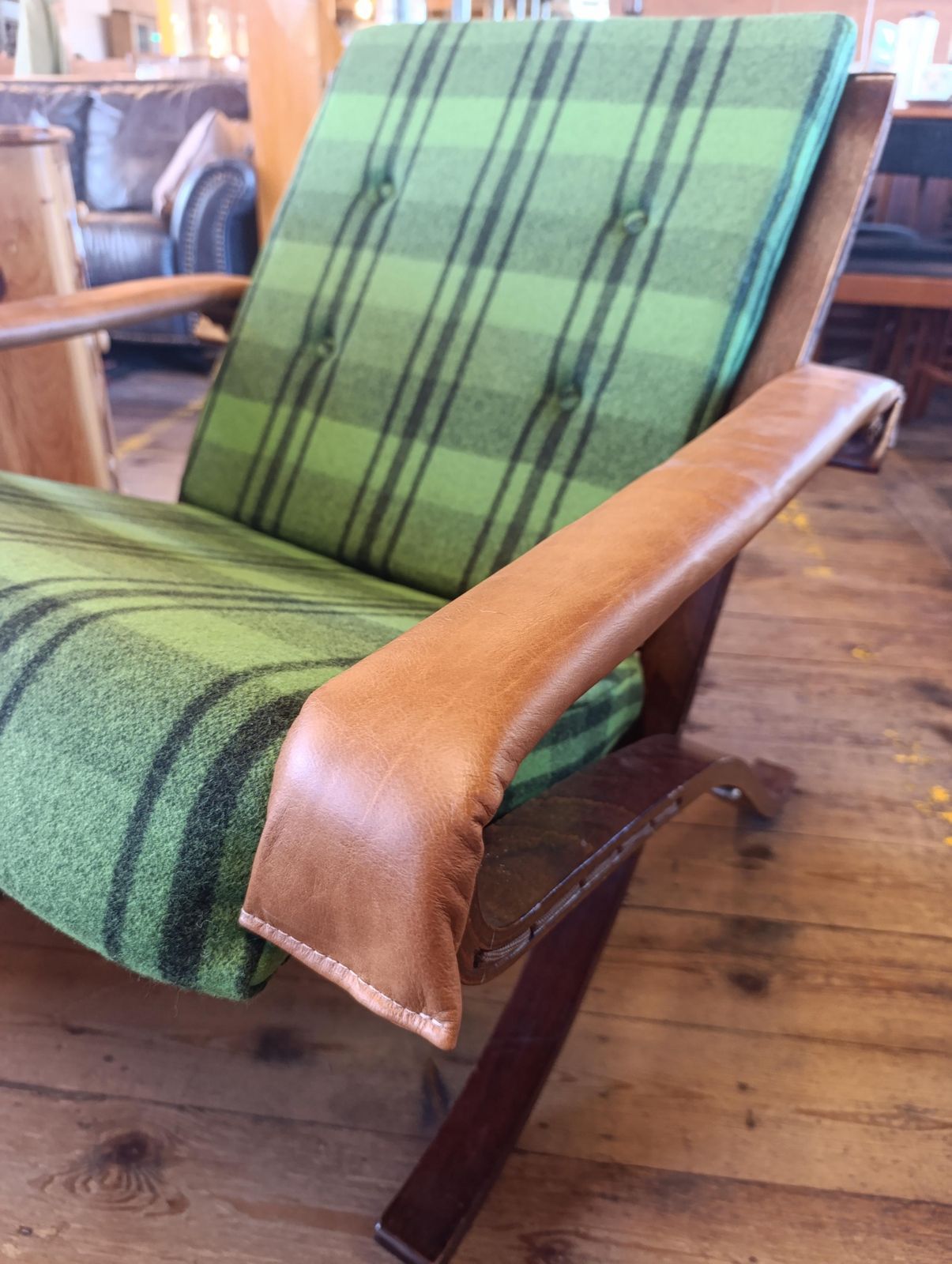 Rare 1960s Ingmar Relling “Flex Safari” Folding Chair In Rosewood | Westnofa | Norwegian Modernism photo buy