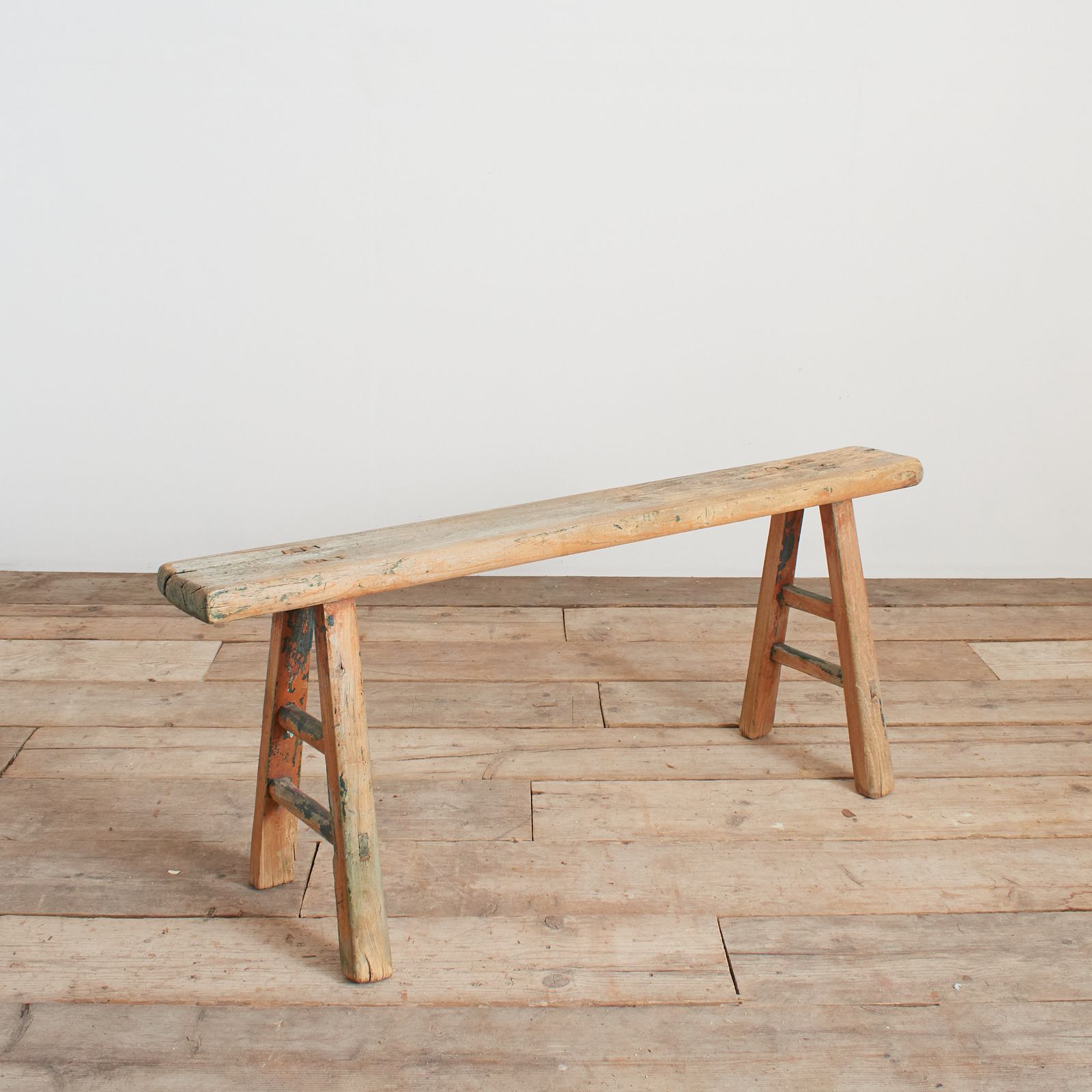 Antique Reclaimed Rustic Wooden Hallway Pig Bench  Cz photo furniture