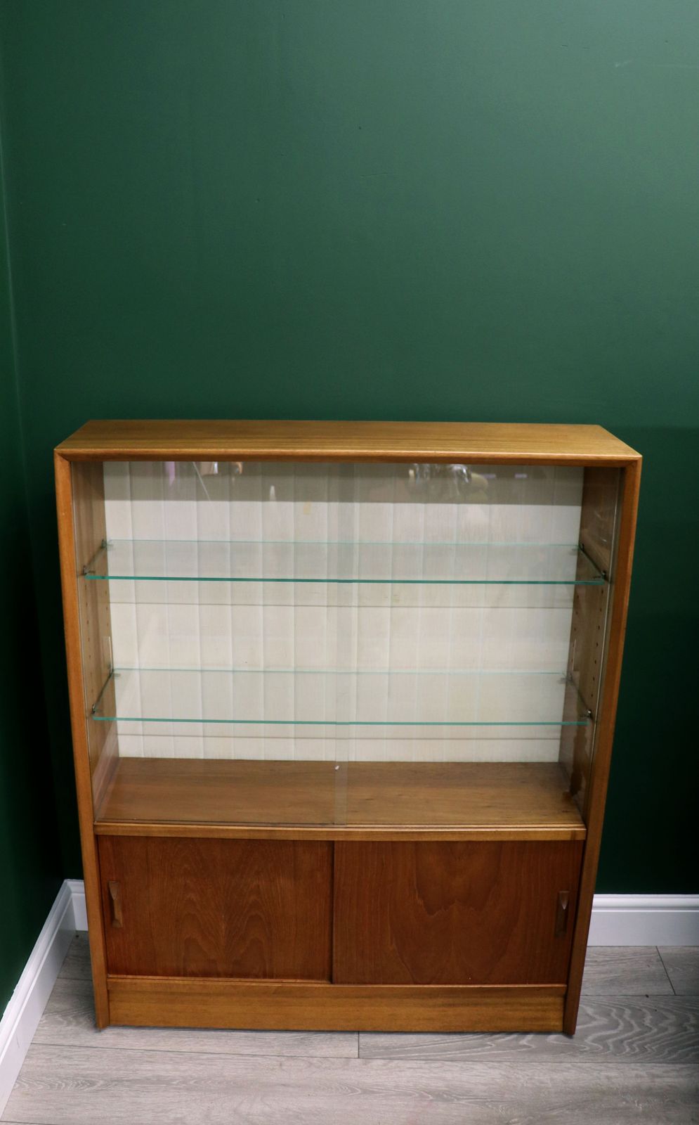 A Lovely & Very Usable Mid Century Bookcase Or Display Cabinet By The Renowned Maker Herbert Gibbs. photo furniture
