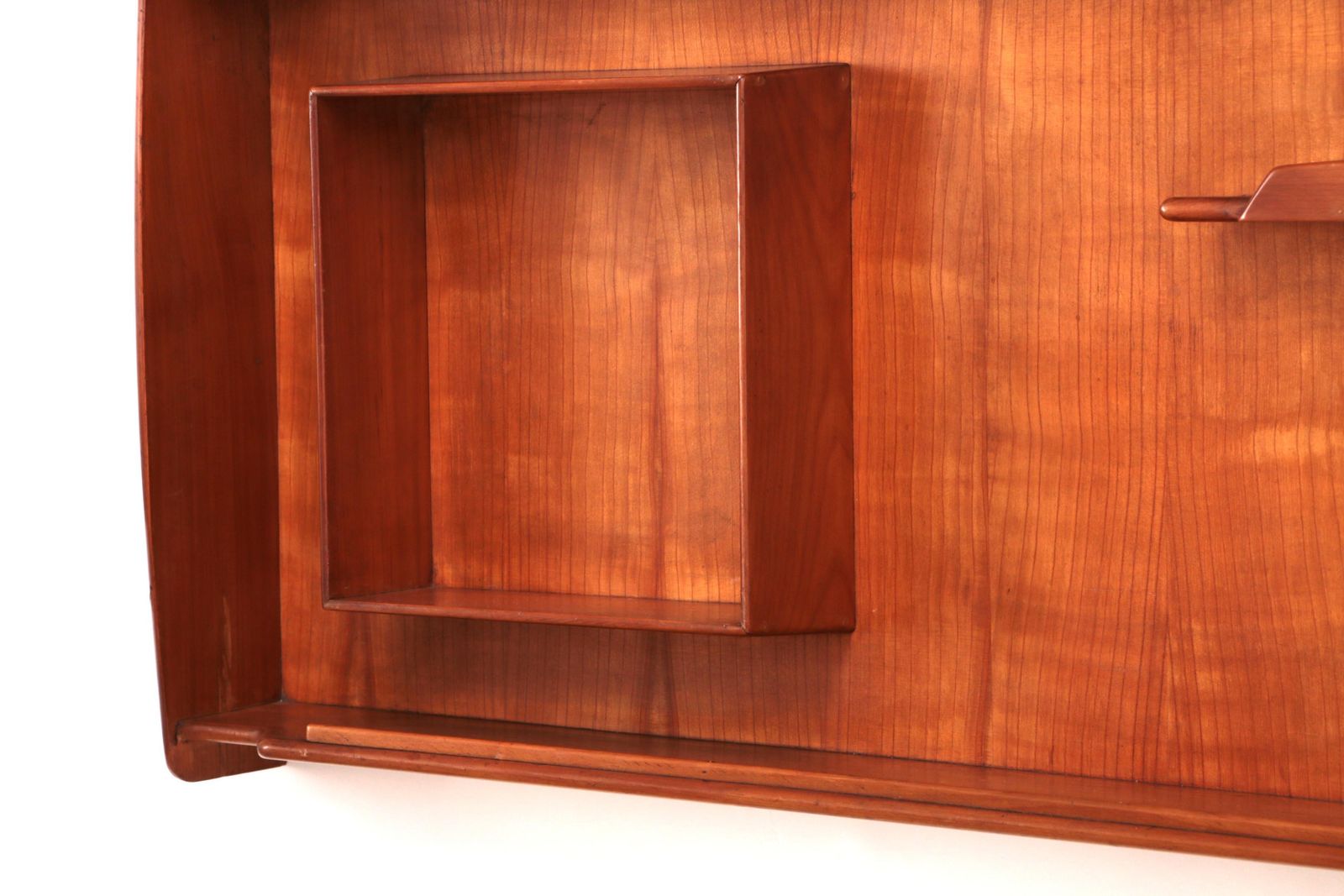 photo furniture Italian Handmade Walnut Wall Cabinet, Vintage 1960s, 100cm Wide