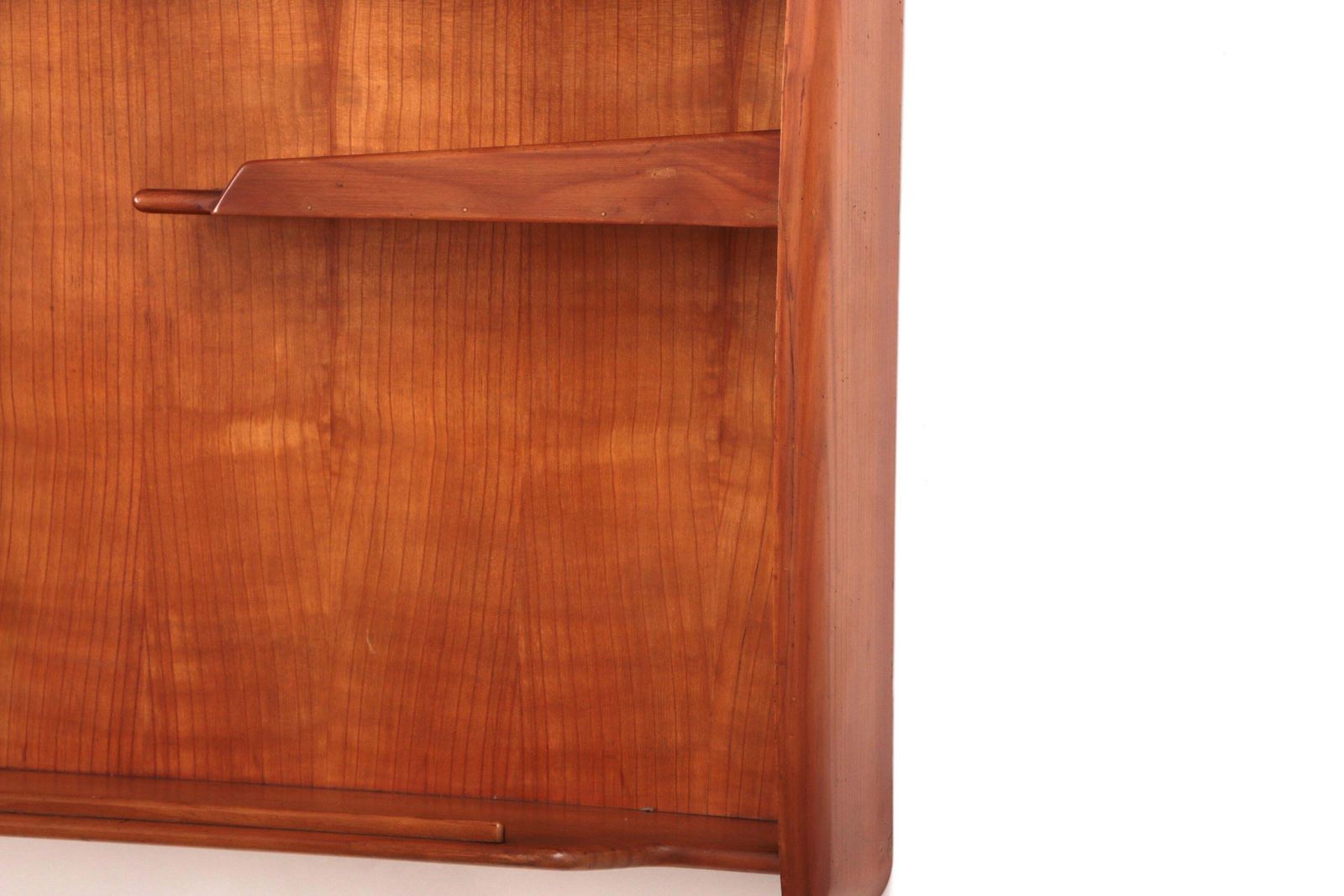 photo for sale Italian Handmade Walnut Wall Cabinet, Vintage 1960s, 100cm Wide
