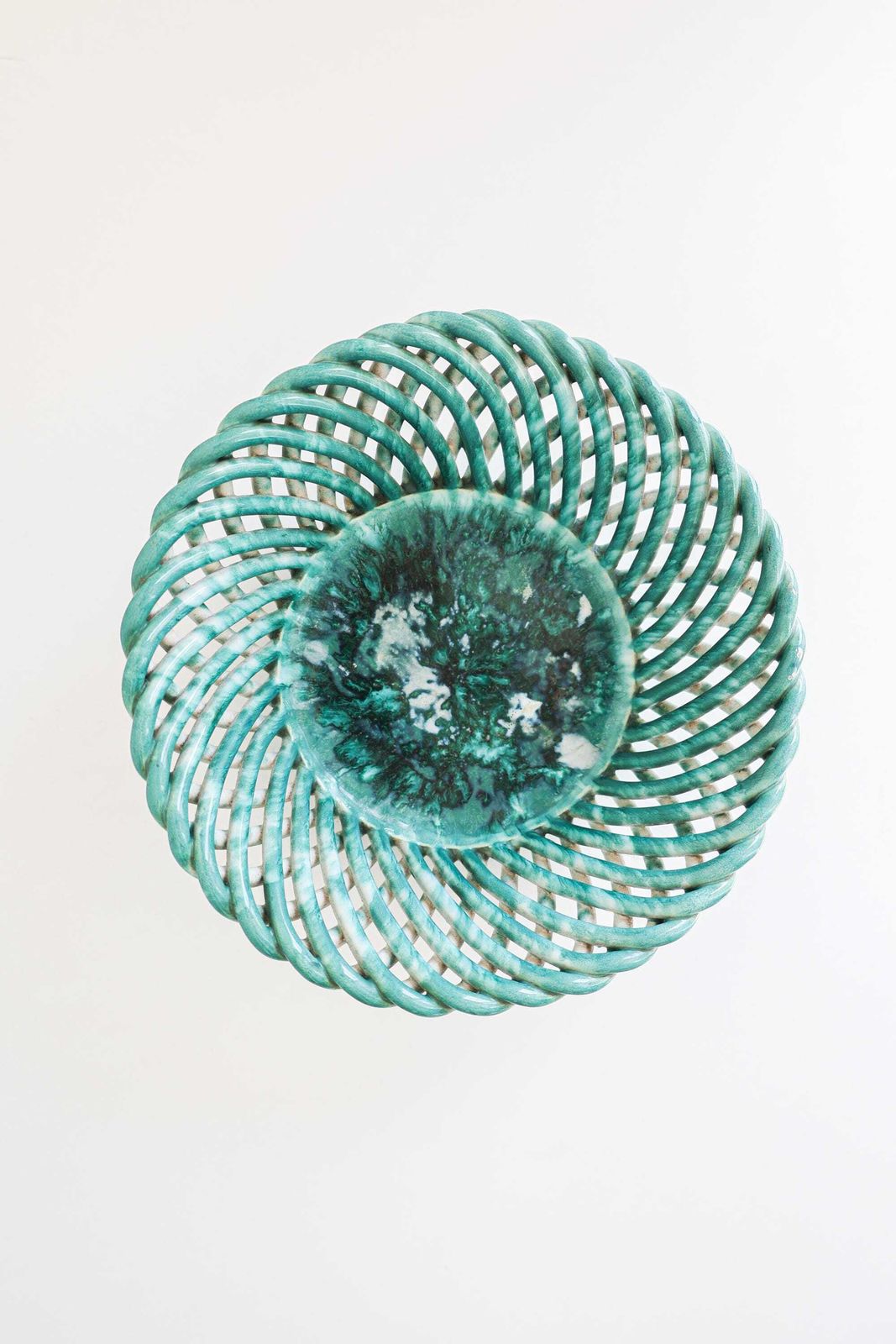 Mid Century Gevlochten Keramische Schaal photo furniture