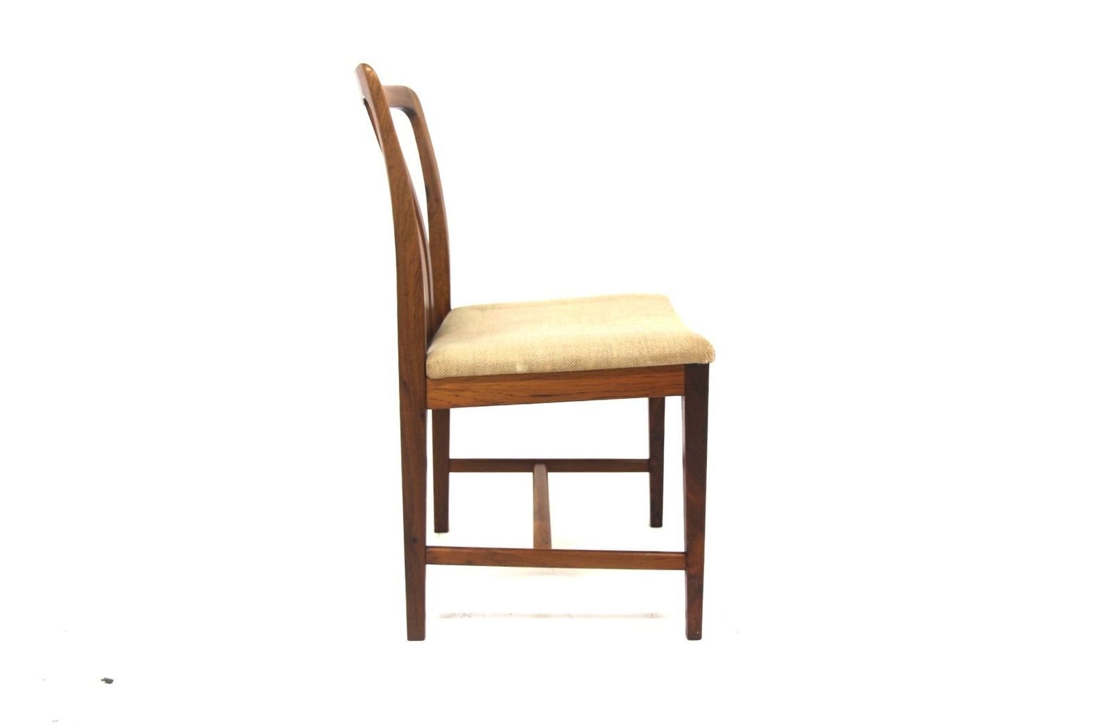 Chaises scandinaves vintage en noyer par Linde Nilsson pour Lammhult, Suède, 1960, lot de 4 photo vinterior