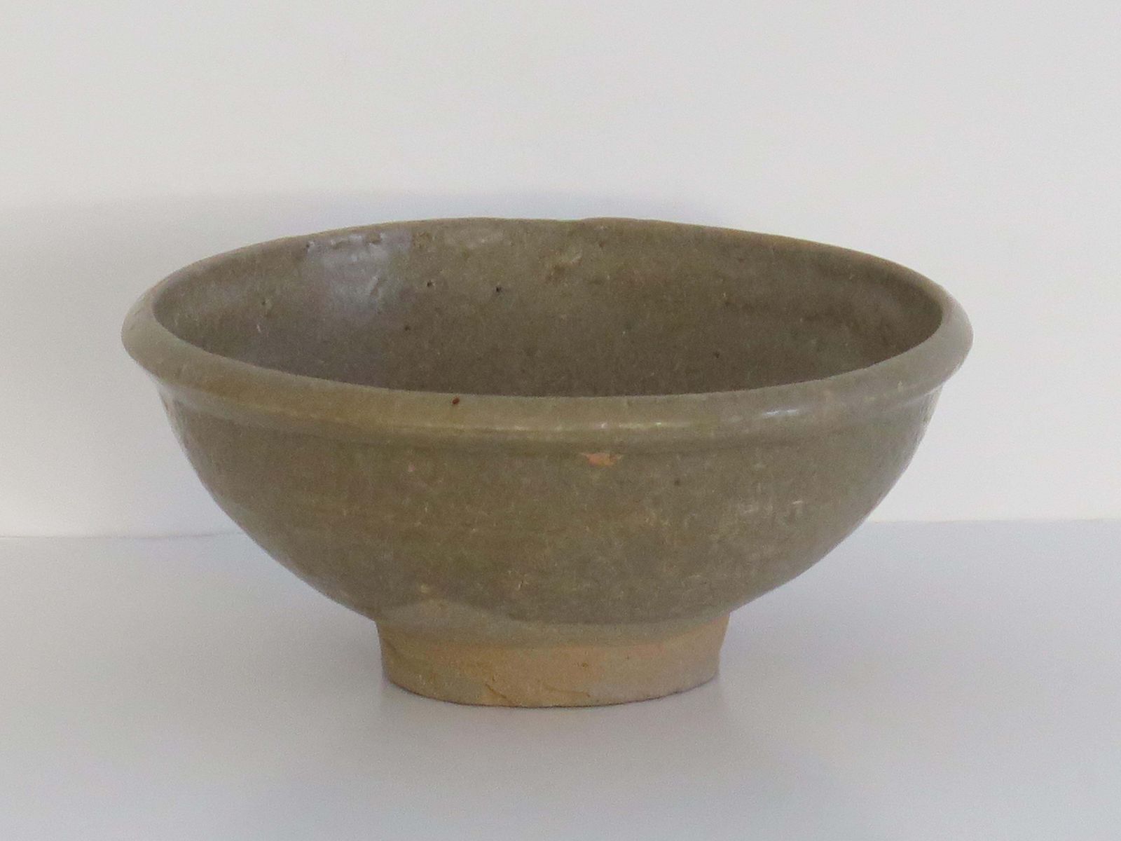 Chinese Export Longquan Celadon Bowl, Antique Stoneware, Circa 1400 photo buy