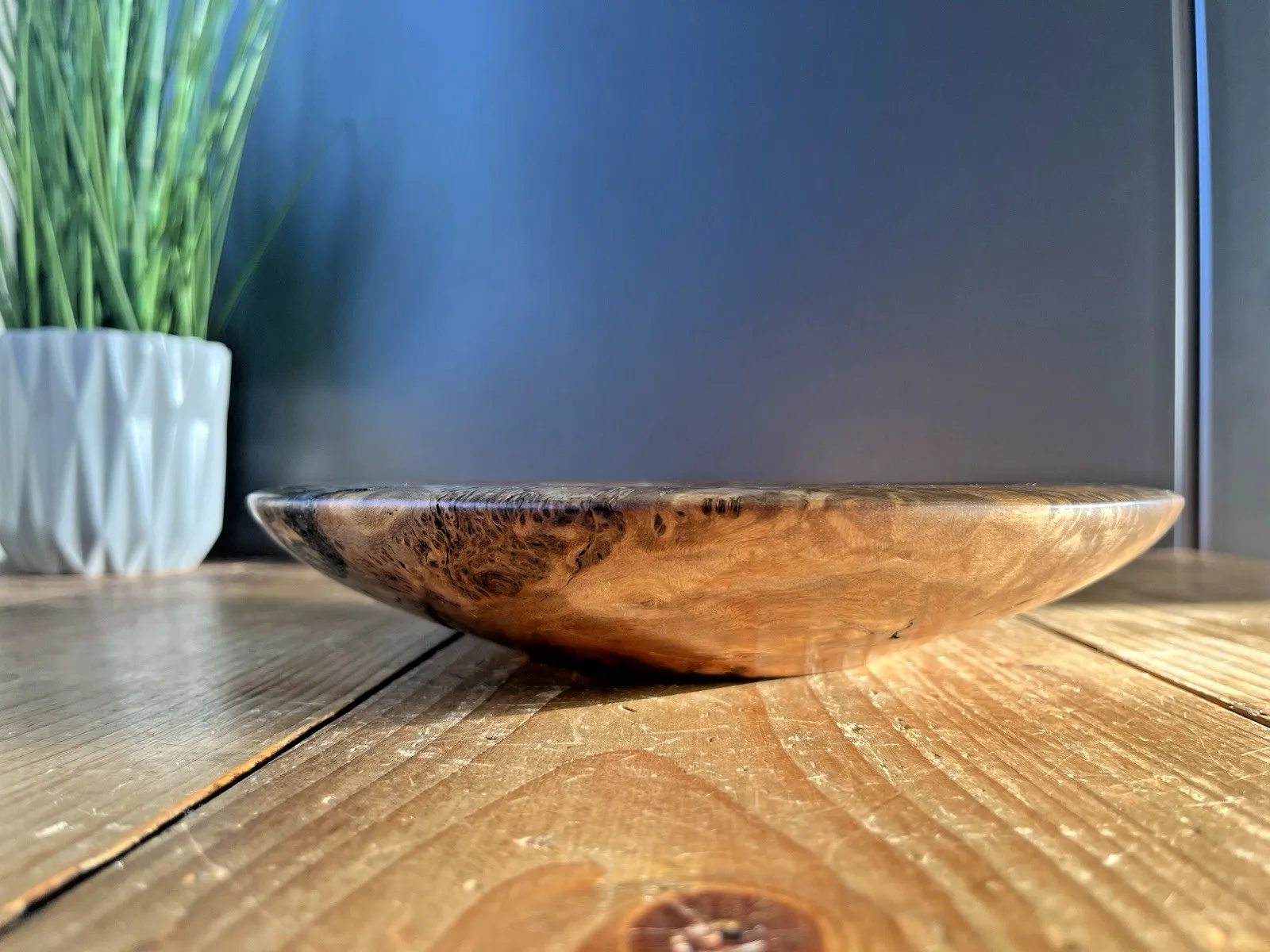 photo vinterior Vintage River Red Gum Burl Ken Staff Australia Burr Wood Treen Live Edge Bowl