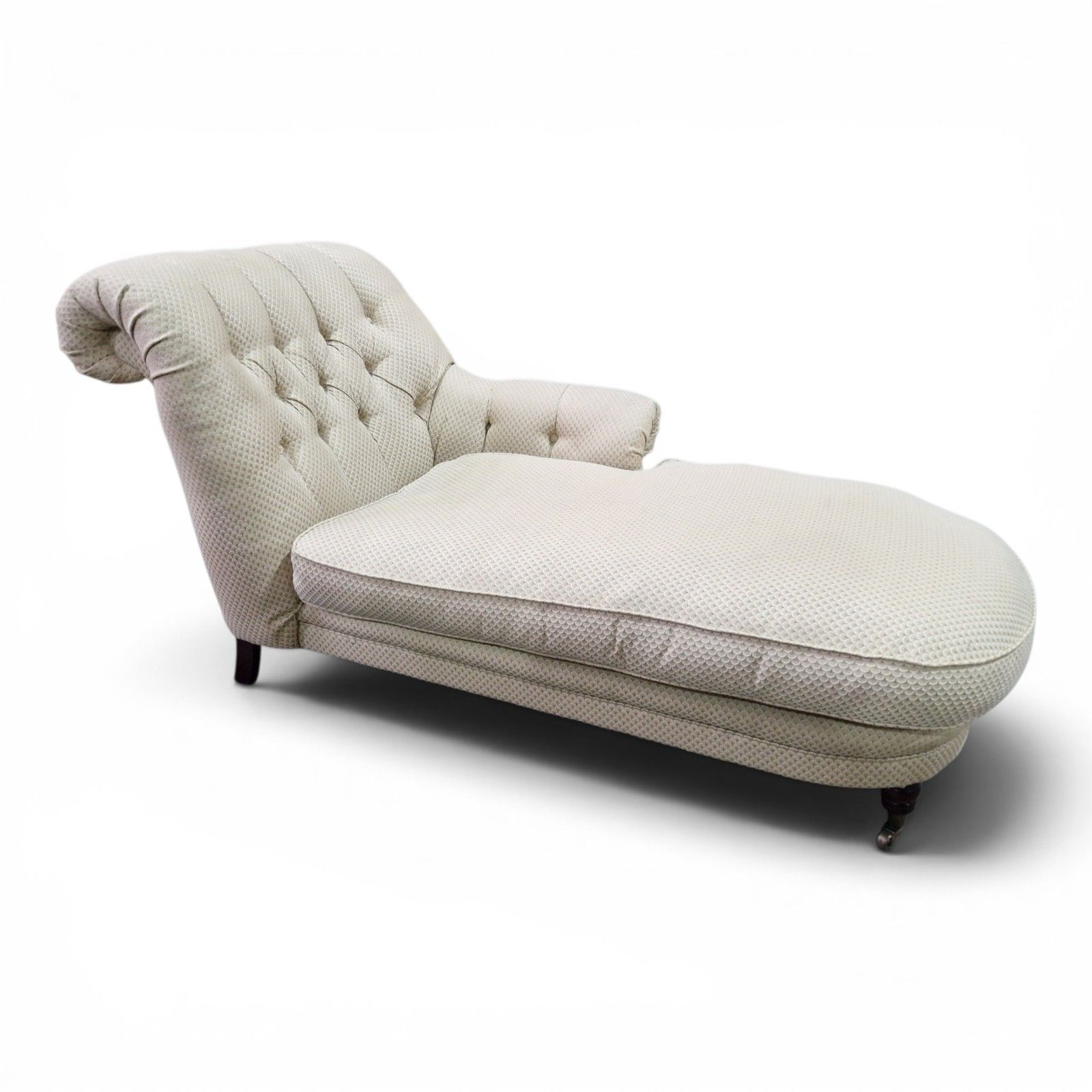 Victorian Style Chaise Longue Button Back Daybed Lounge Chair Sofa Settee photo for sale