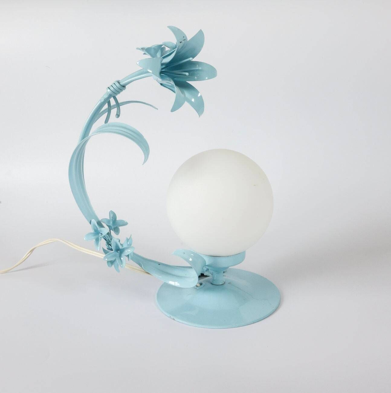 Vintage Floral Hans Kögl Table Lamp photo 152.0