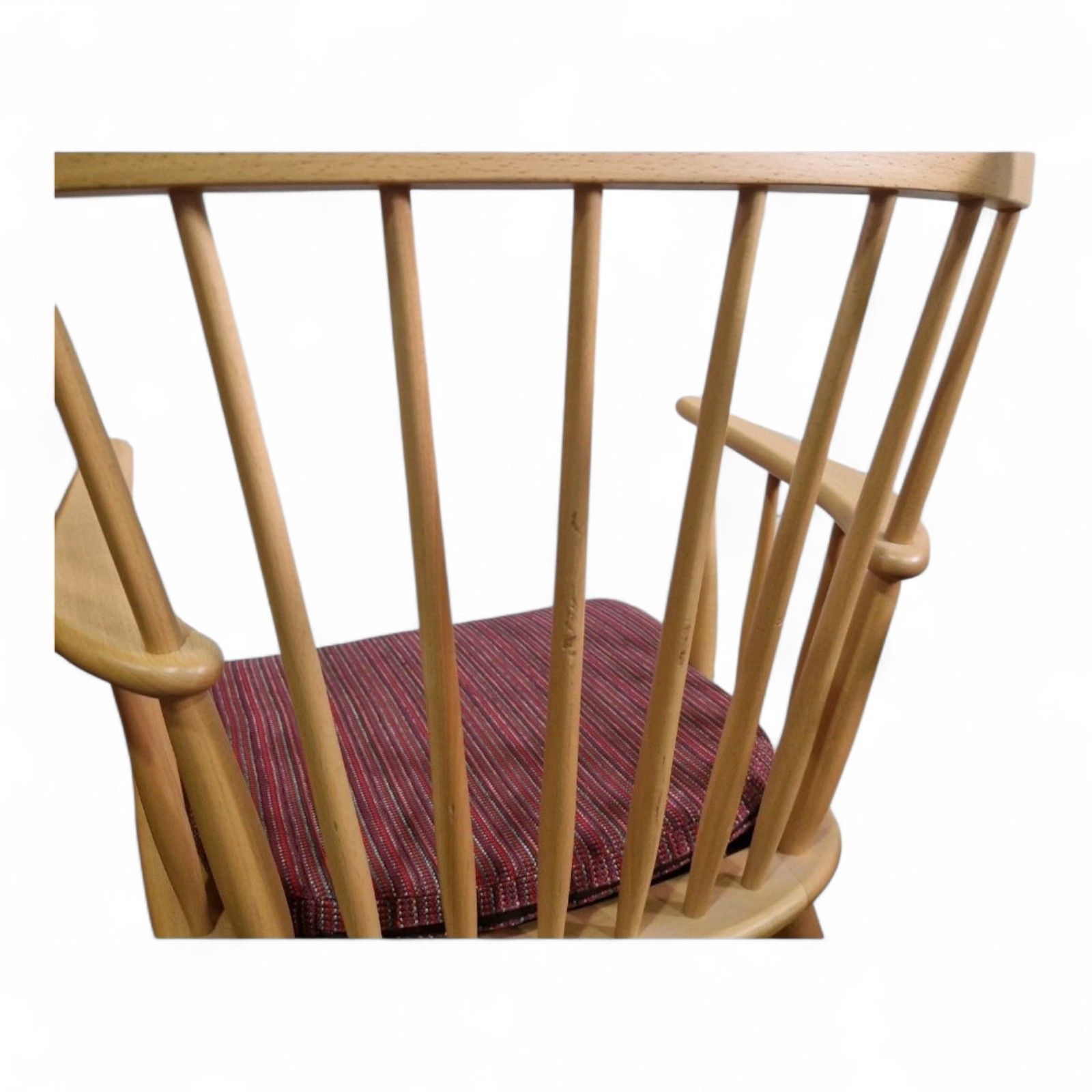 photo furniture Farstrup Danish Beech Armchair Mid Century Modern Scandinavian Windsor Chair