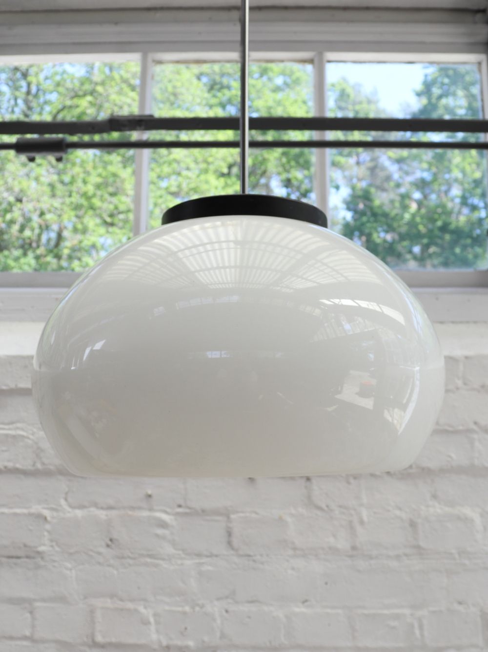 photo furniture Beautiful Extra Large Vintage Opaline Pendant Light