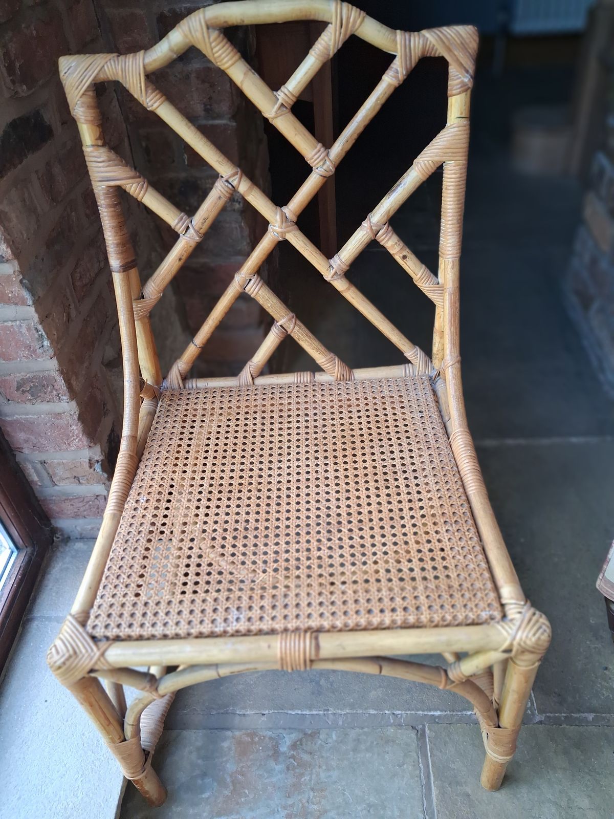 Bamboo Rattan Dining Chair