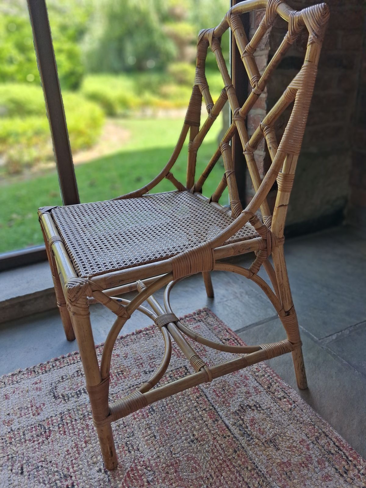Bamboo Rattan Dining Chair photo furniture