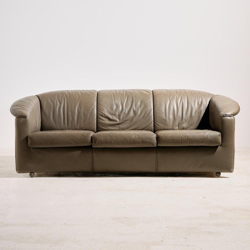Aura Leather Sofa Set By Paolo Piva For Wittmann, 1980s, Set Of 3 photo furniture