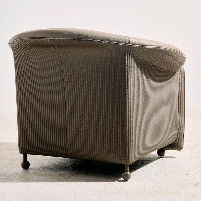Aura Leather Sofa Set By Paolo Piva For Wittmann, 1980s, Set Of 3 photo vintage