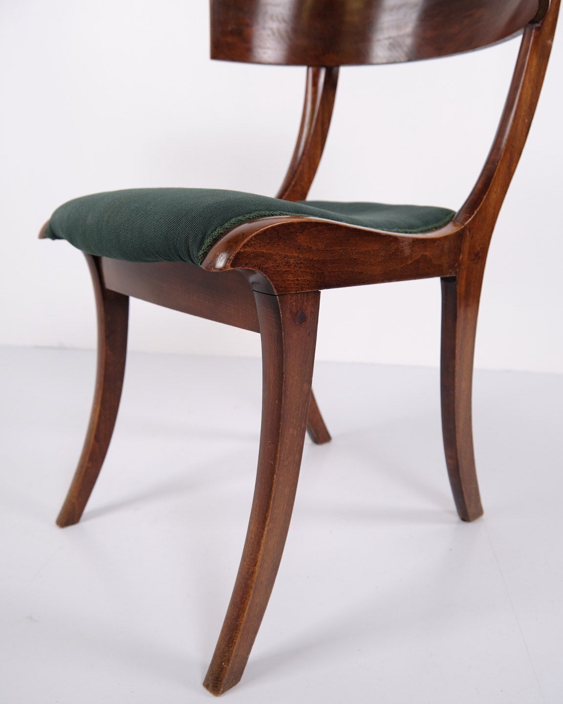 Set Of 6 Klismos Chairs By Edvard Thomsen For Rud. Rasmussen, 1930s photo vintage