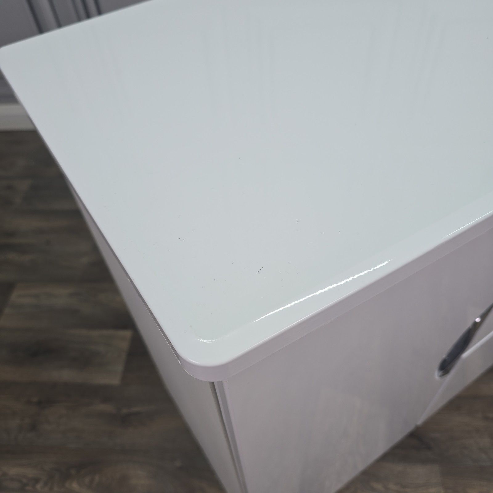 Contemporary Gloss White Sideboard Cabinet Cupboard & Drawers Modern Storage photo Furniture