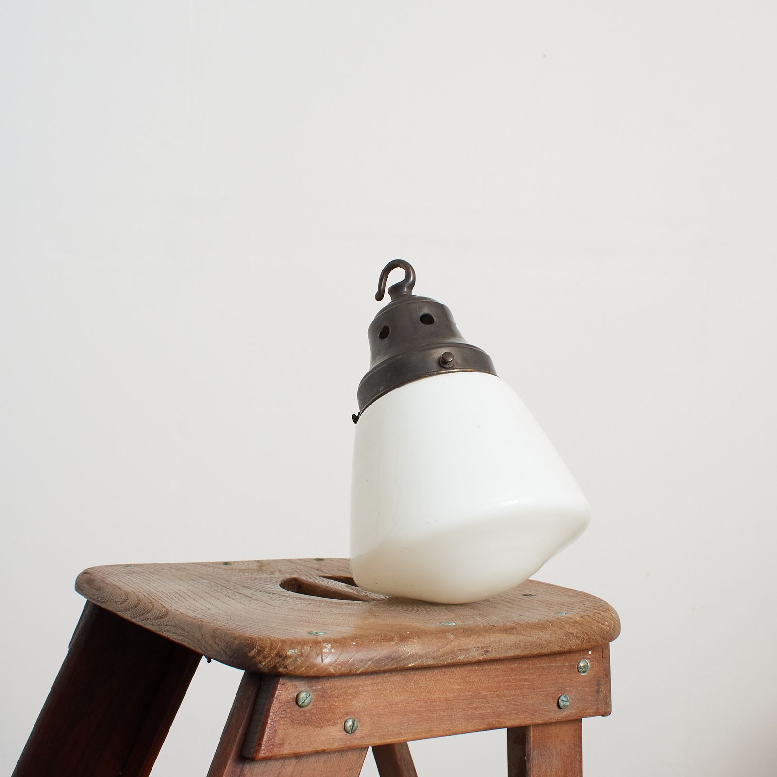 Antique Church Opaline Milk Glass Art Deco Pendant Light – A photo Lighting