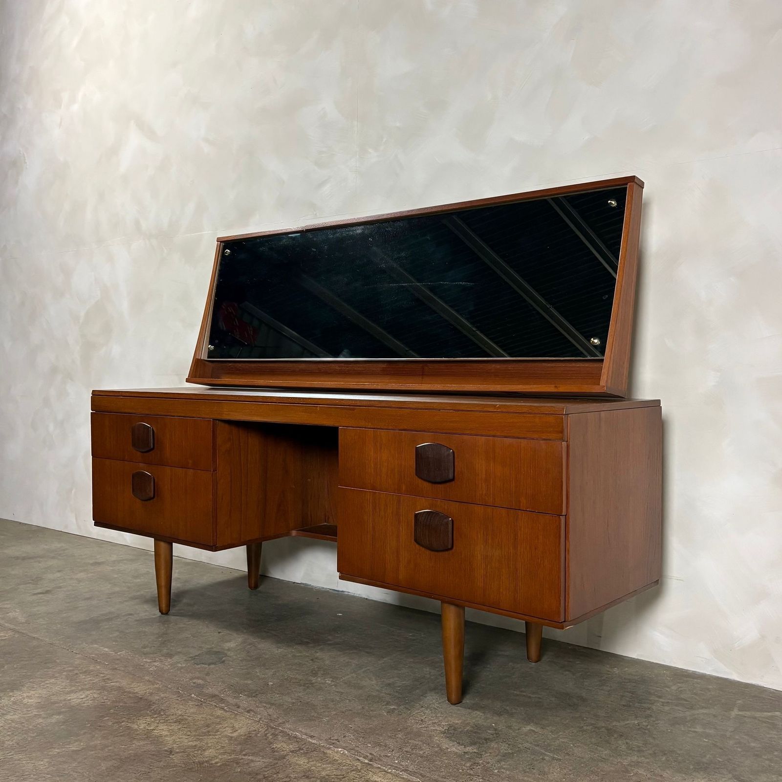 Stonehill Teak Dressing Table Mid Century Retro Mcm photo for sale