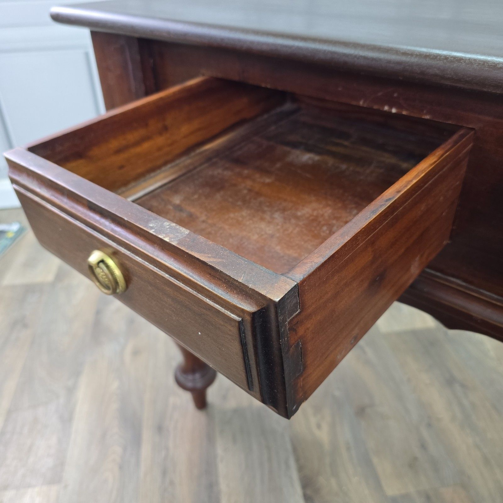 430.0 Antique Style Console Table Serving Hall Table Writing Desk Colonial Mahogany photo