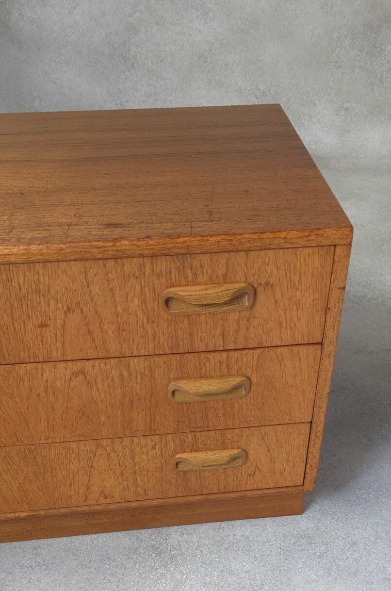 photo for sale Mid Century G Plan Fresco Teak Chest Of Drawers 3 Drawer Chest