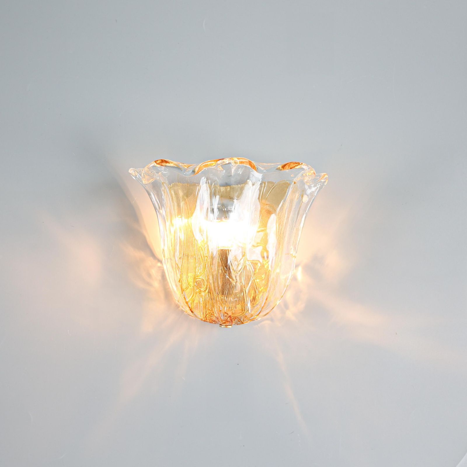 La Murrina Schelpvormige Wandlamp, Jaren 1980. photo furniture