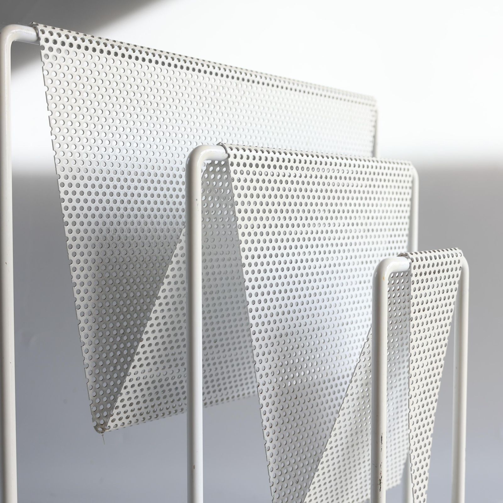 Vintage Magazine Rack In The Style Of Mathieu Mategot photo vinterior