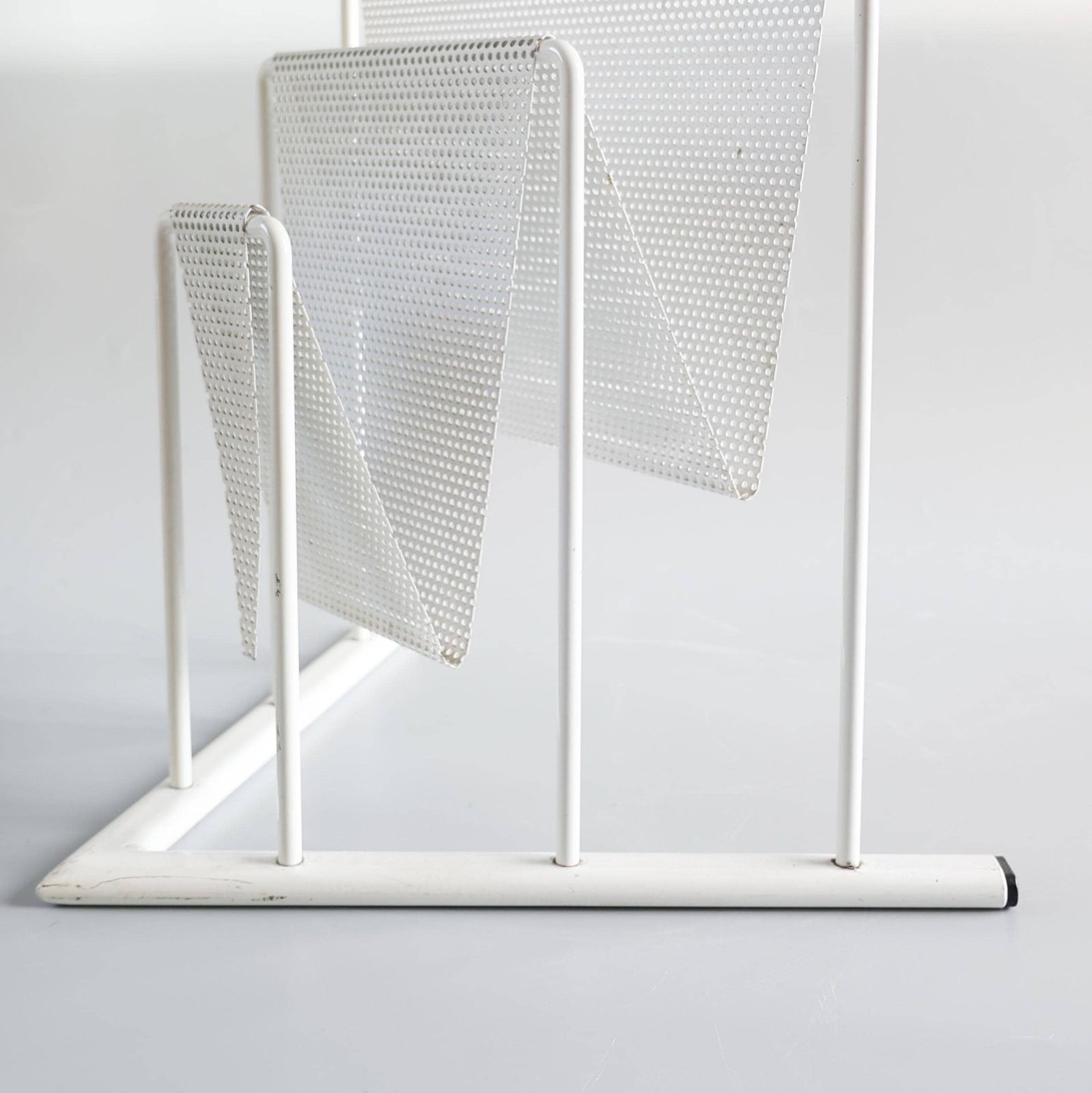 Vintage Magazine Rack In The Style Of Mathieu Mategot photo vintage
