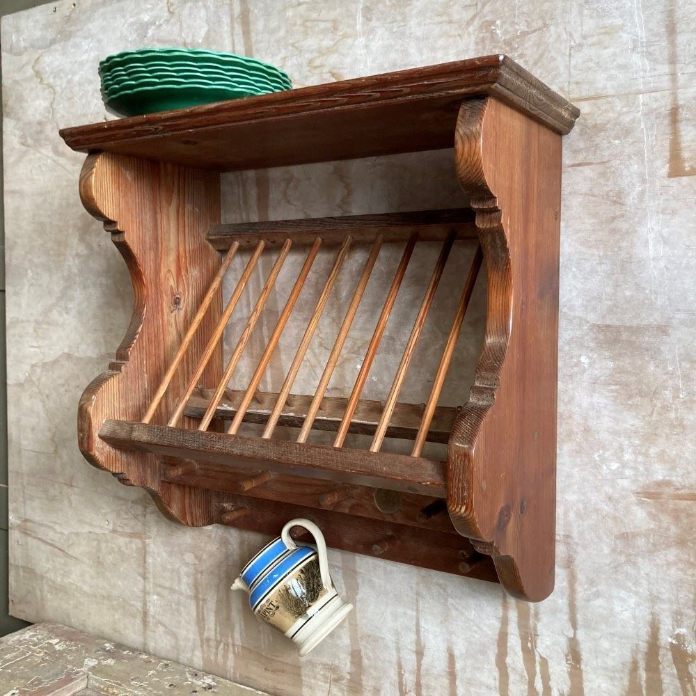 Furniture Vintage Kitchen Plate Rack, 1960s photo