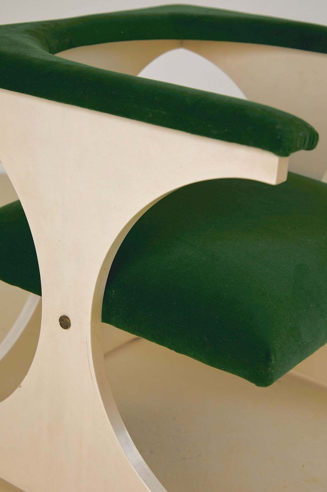 Green Velvet Space Age Armchair photo vinterior