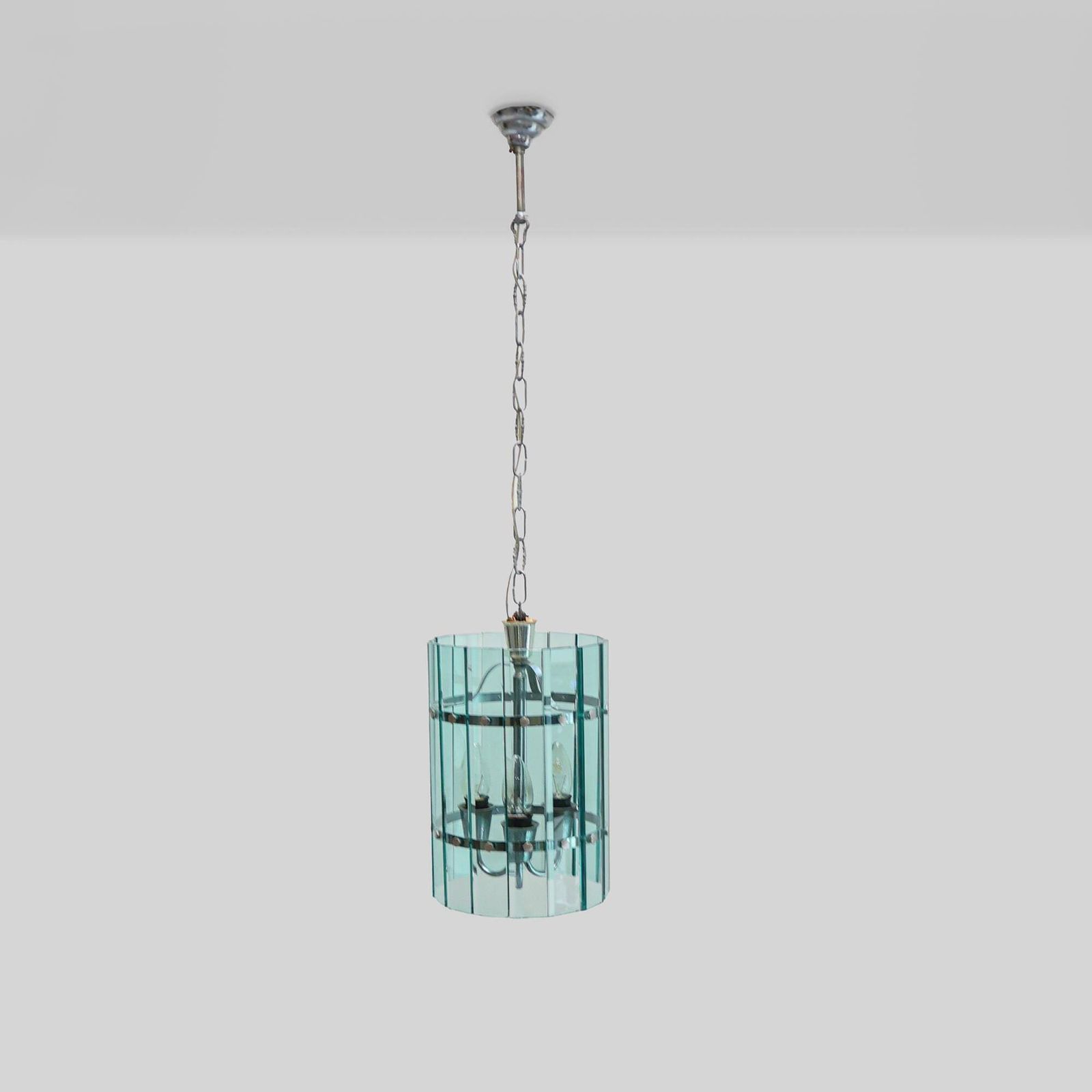 Italiaanse vintage hanglamp van Veca, Murano-glas, jaren 1970.
