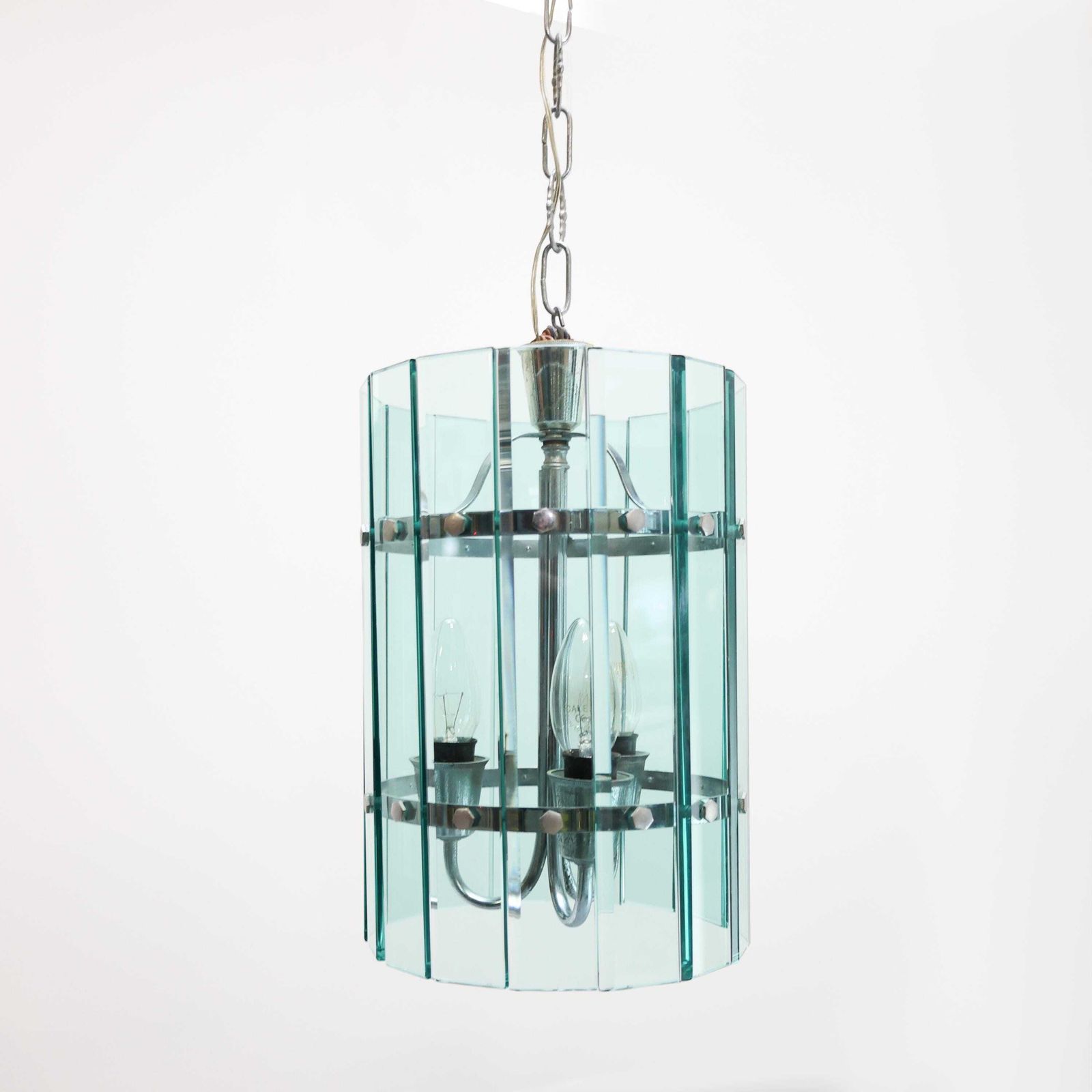 Italiaanse vintage hanglamp van Veca, Murano-glas, jaren 1970. photo vinterior