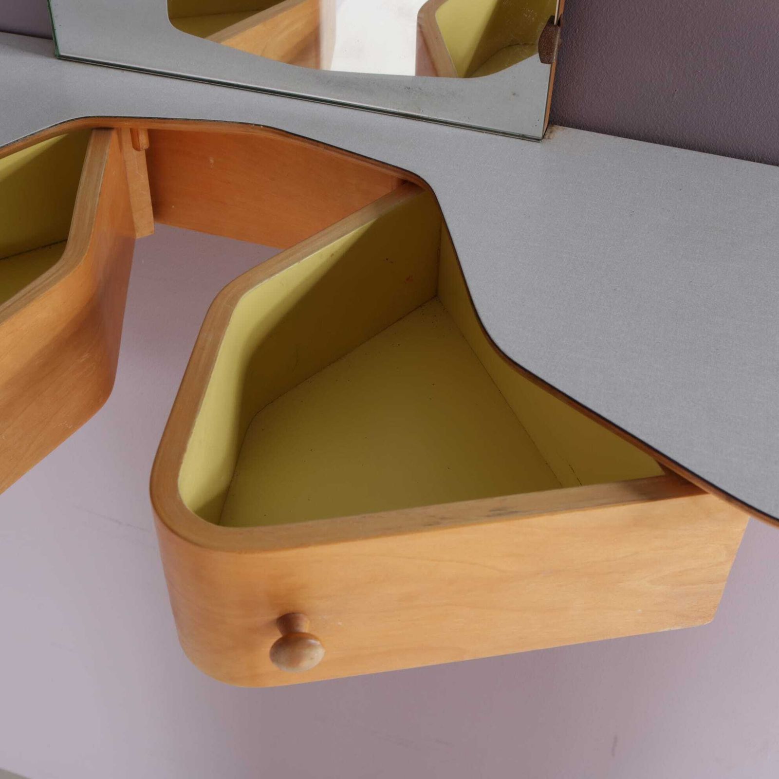 1950s Dressing Table With Mirror Wall Mounted Eb 05 Pastoe Nl photo Furniture