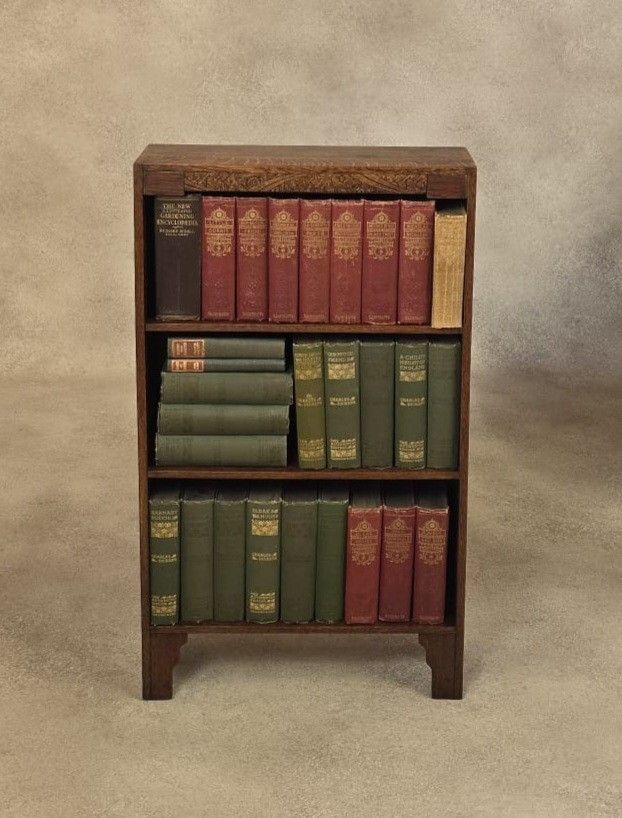 photo buy Antique Oak Arts & Crafts  Bookcase Small Bookshelf