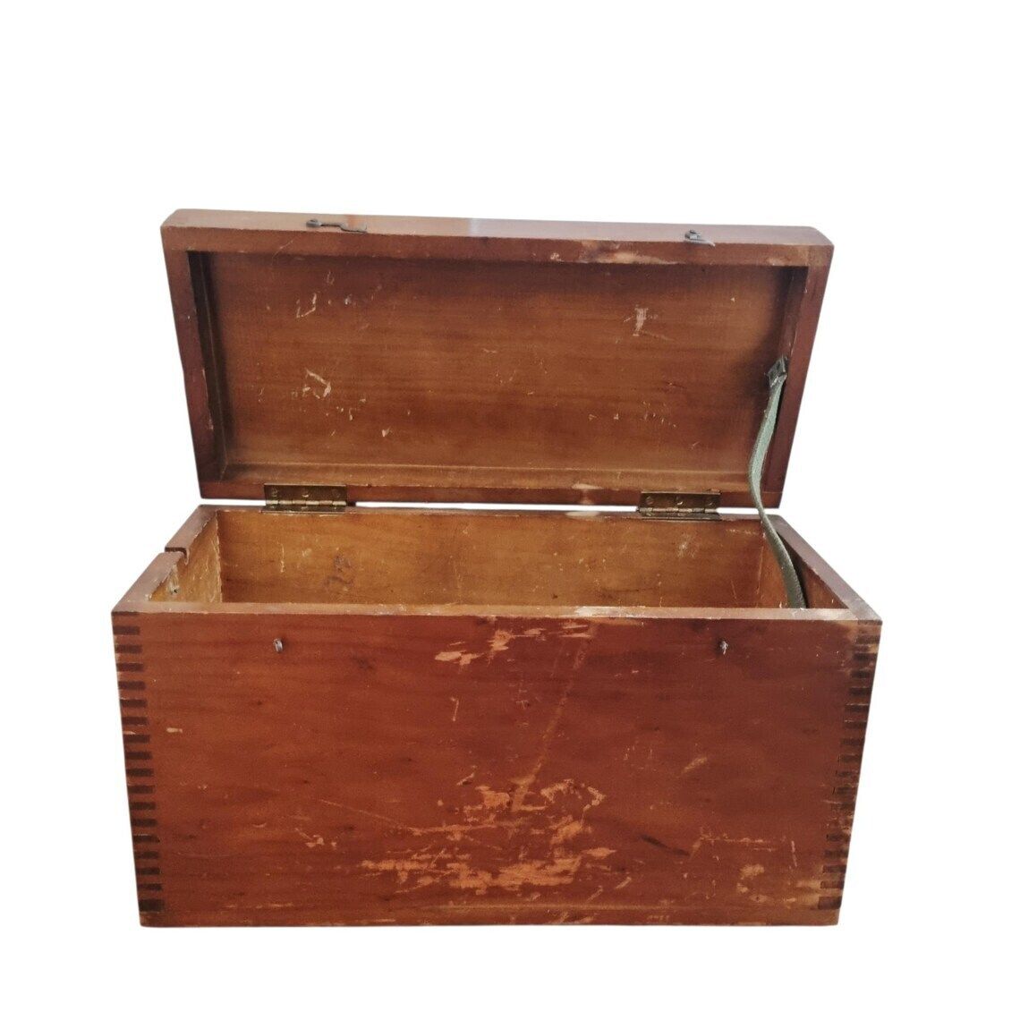 Large Antique Wooden Rustic Storage Box Gpo (General Post Office)  Industrial Storage Chest photo buy