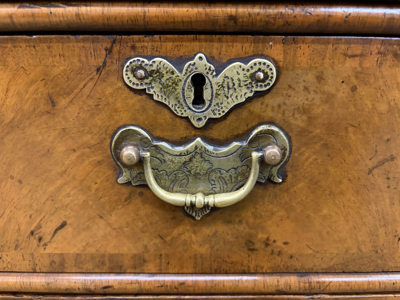 photo furniture Burr Walnut Partners Pedestal Desk By Maple & Co.