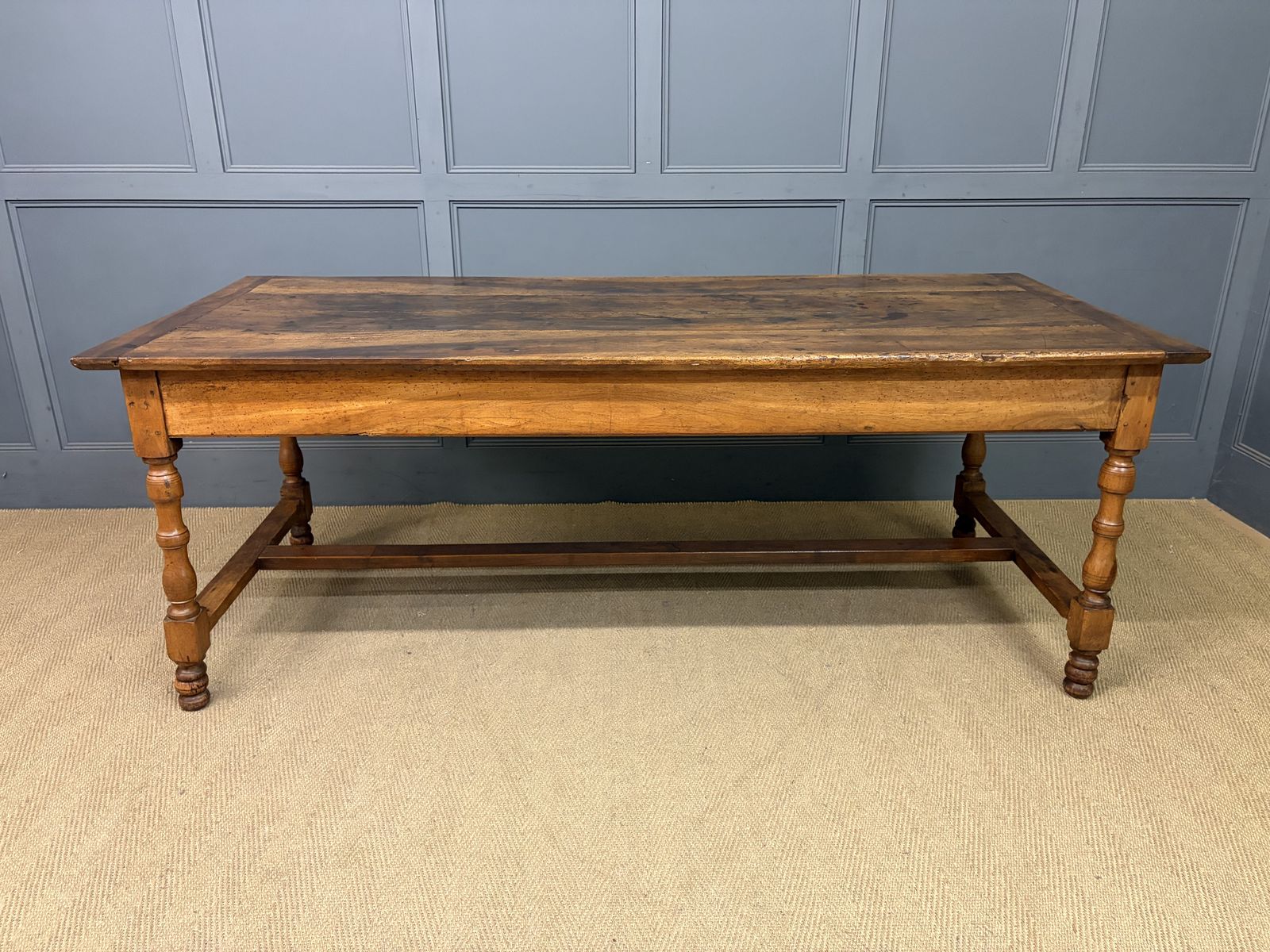 Early 19th Century Walnut Refectory Farmhouse Table photo for sale