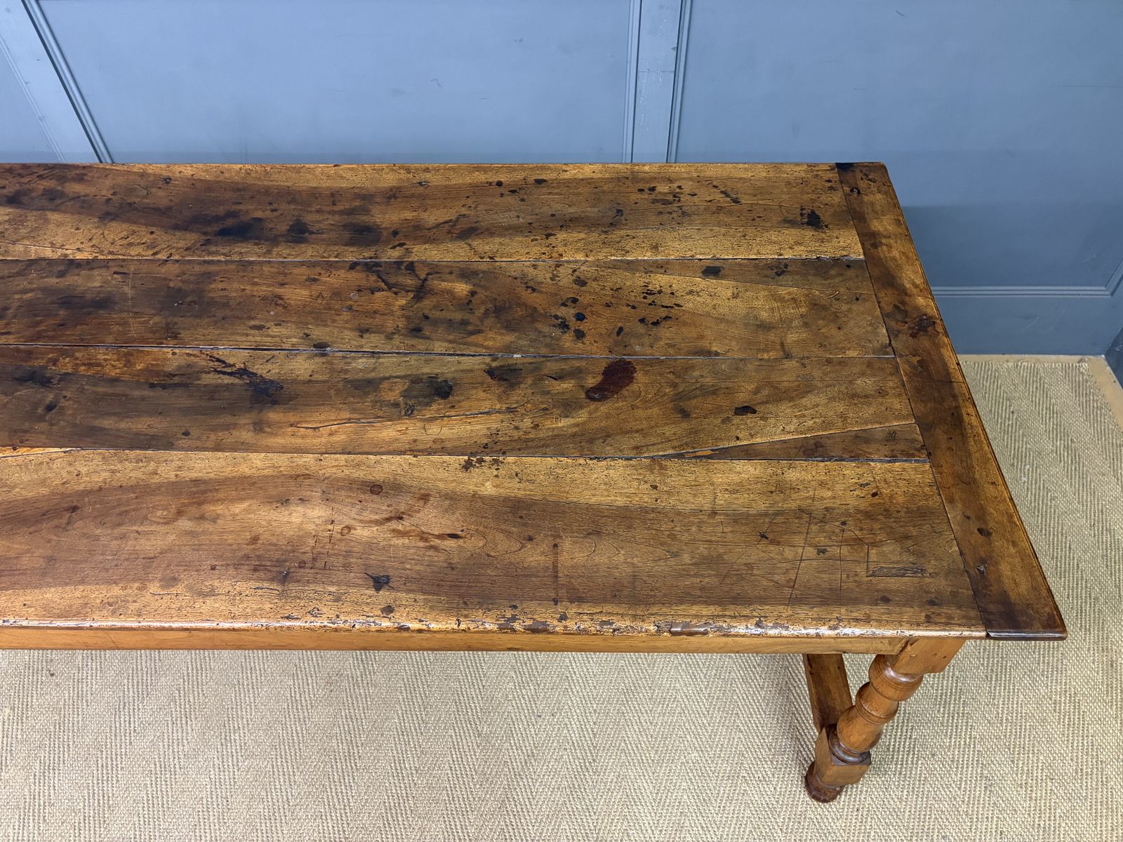 Early 19th Century Walnut Refectory Farmhouse Table photo vinterior