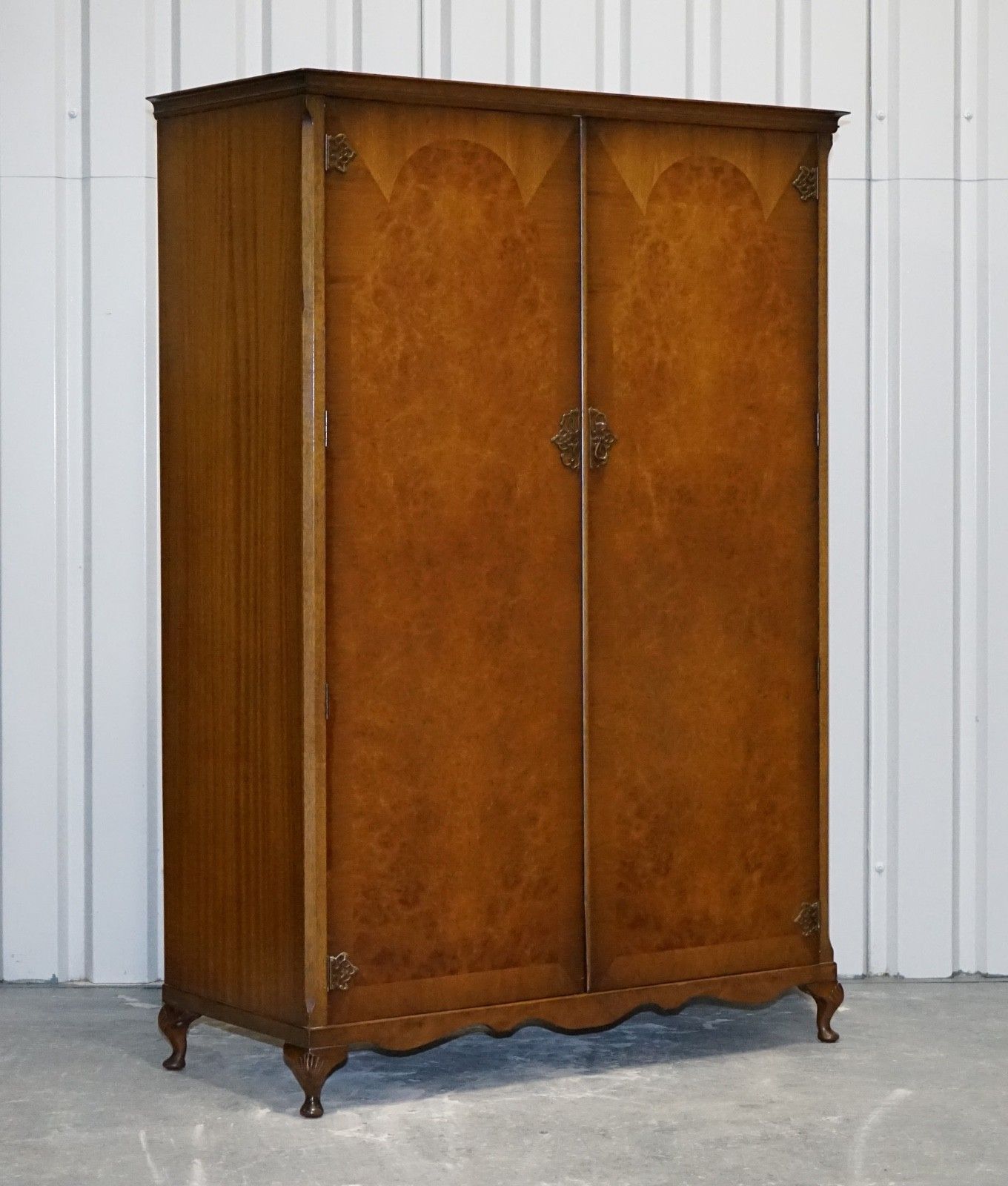 Art Deco Style English Walnut Double Door Wardrobe Made By Dillon, England photo furniture