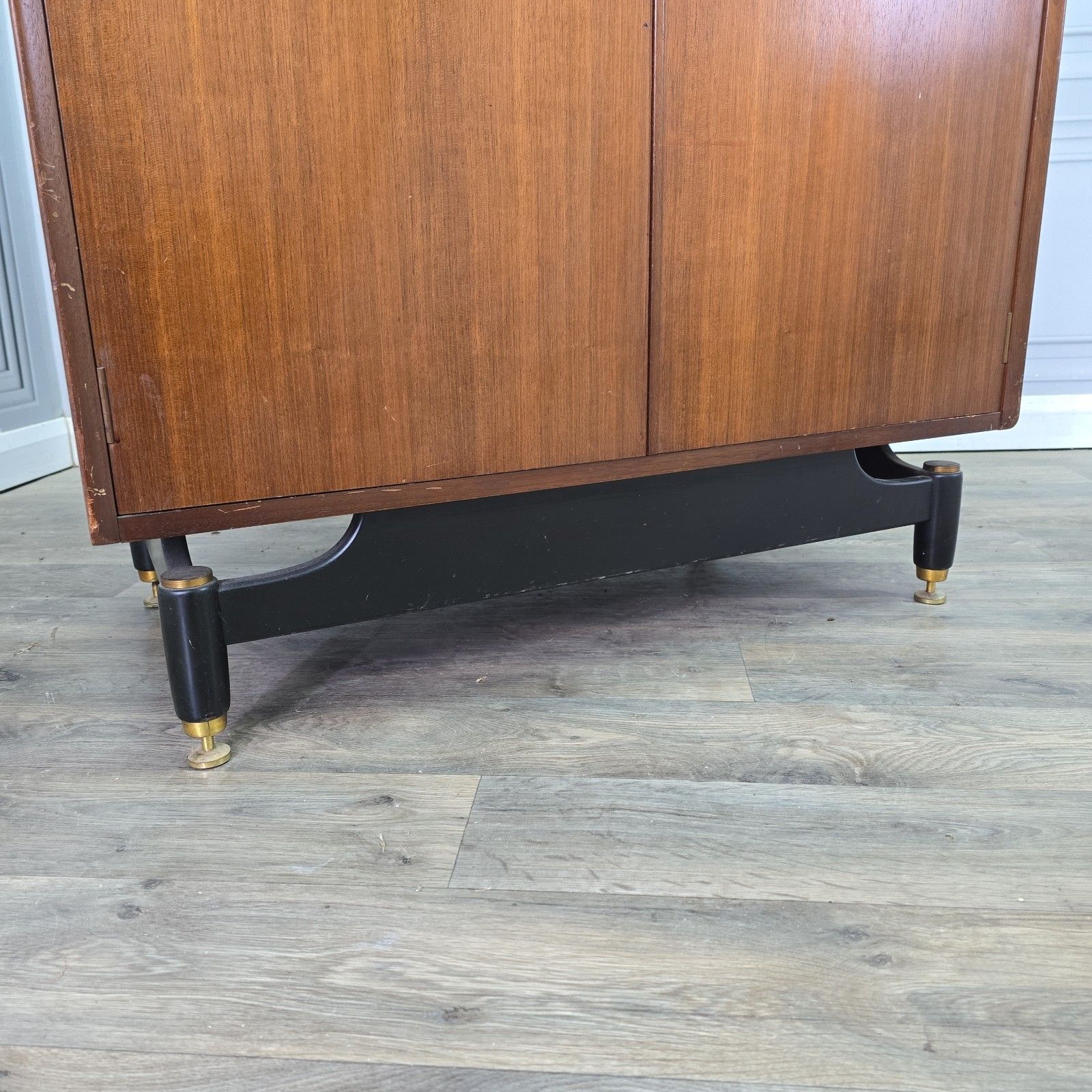 Vintage G Plan Wardrobe Tola & Black Mid Century Compactrobe Retro Mcm Tallboy photo buy