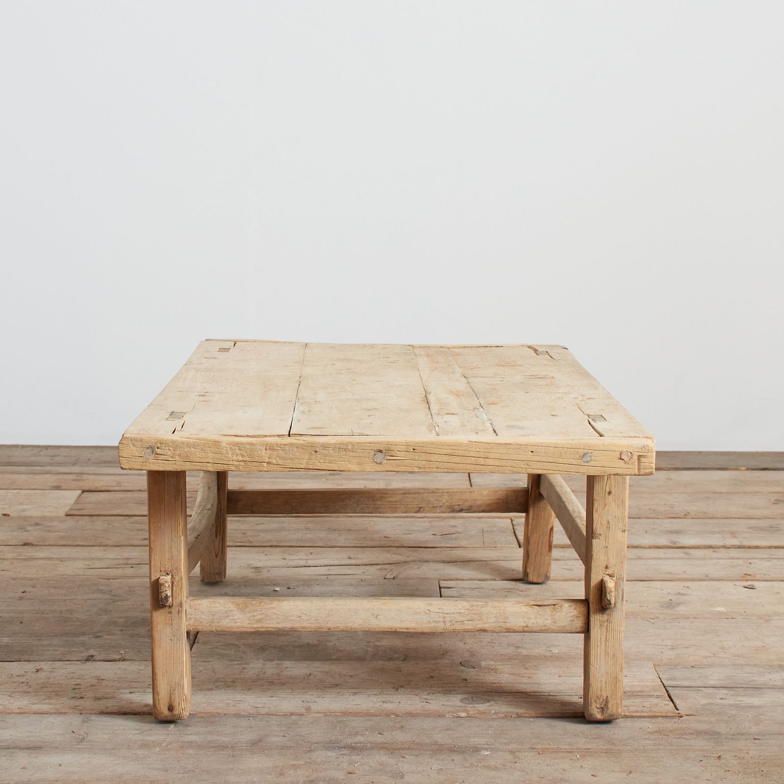 Antique Rustic Elm Coffee Table – Bb photo for sale