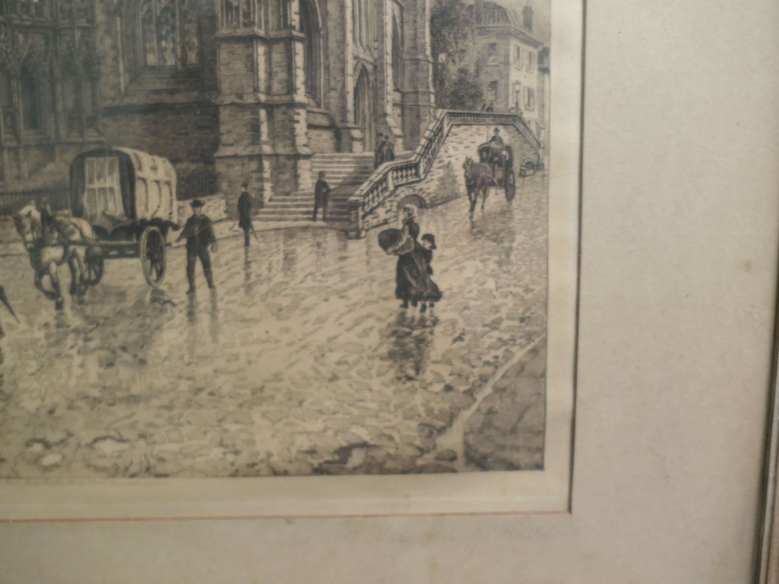 Engraving By Artist Charles Bird Of St. Mary Redcliffe Church In Bristol, England. photo Art