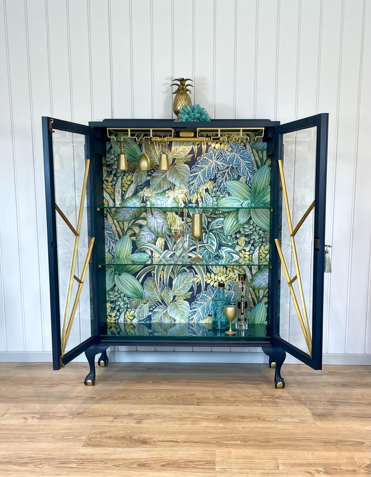 Botanical Art Deco Drinks Cabinet photo furniture