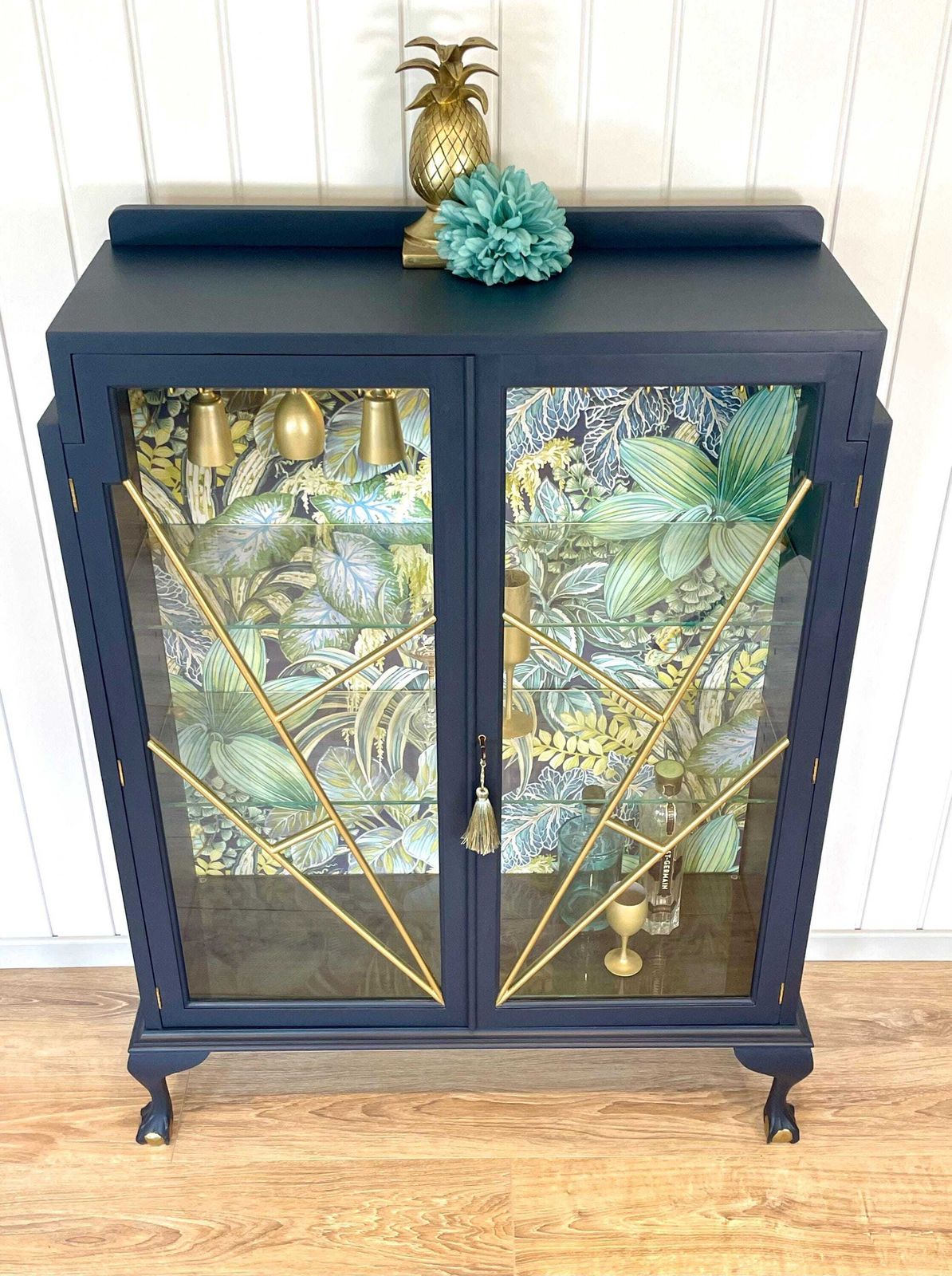 Botanical Art Deco Drinks Cabinet photo Furniture