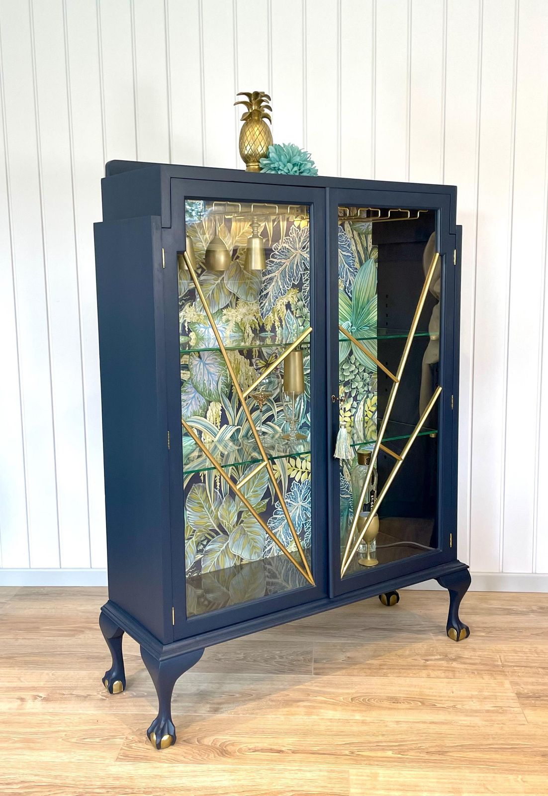 Botanical Art Deco Drinks Cabinet photo 895.0