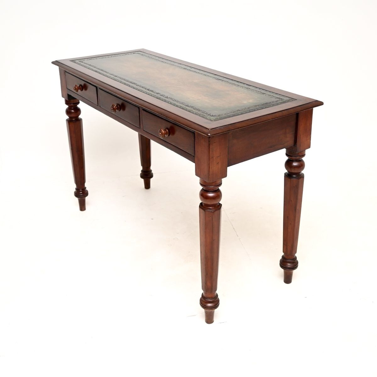 Antique William IV Mahogany Writing Table / Desk photo vintage
