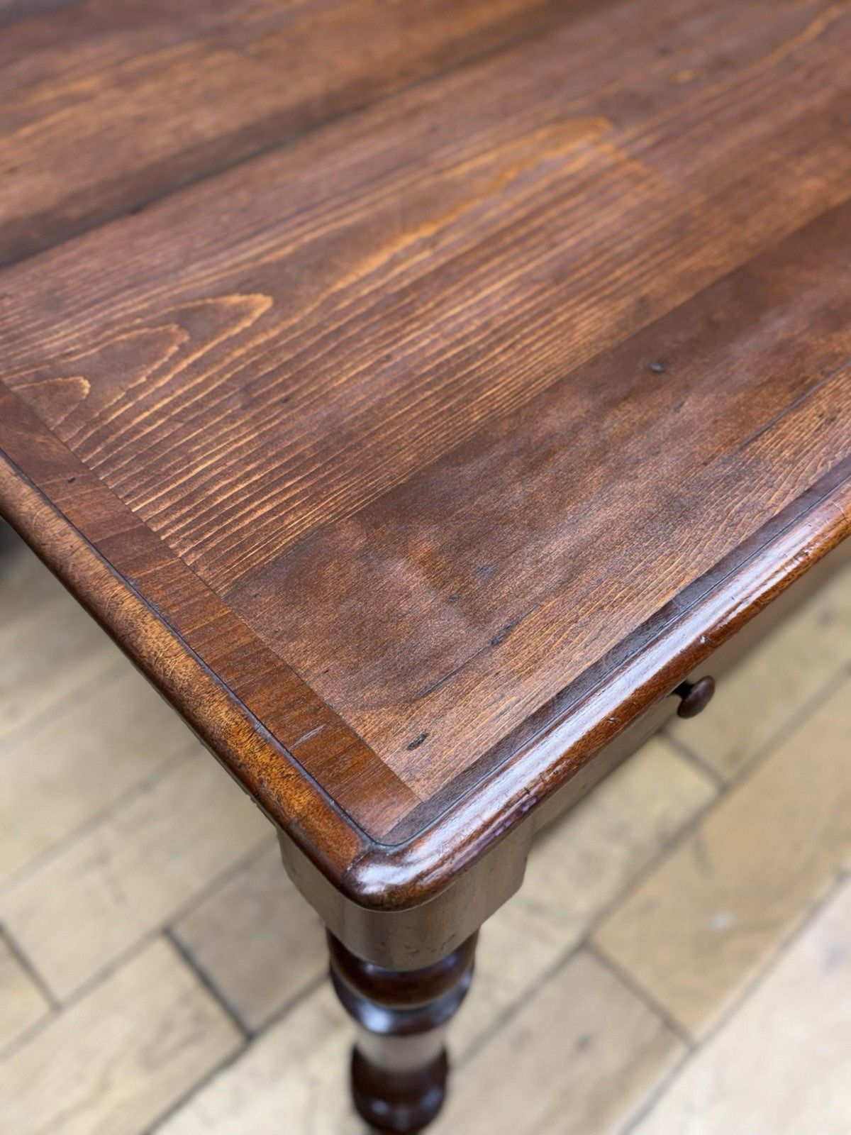 photo for sale Antique Victorian Mahogany Library Table Desk Kitchen Dining Table With Drawers