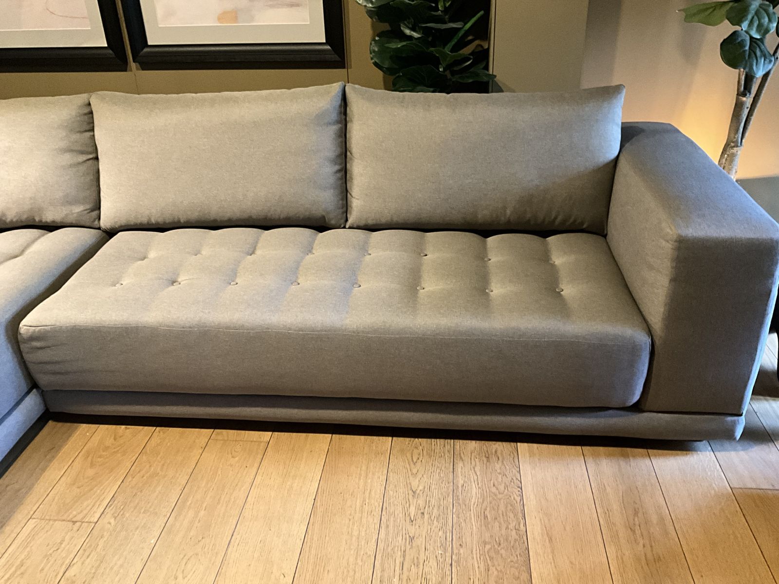 King Living Felix Modular 3 Seater Sofa With Touchglide Wide Chaise photo Furniture