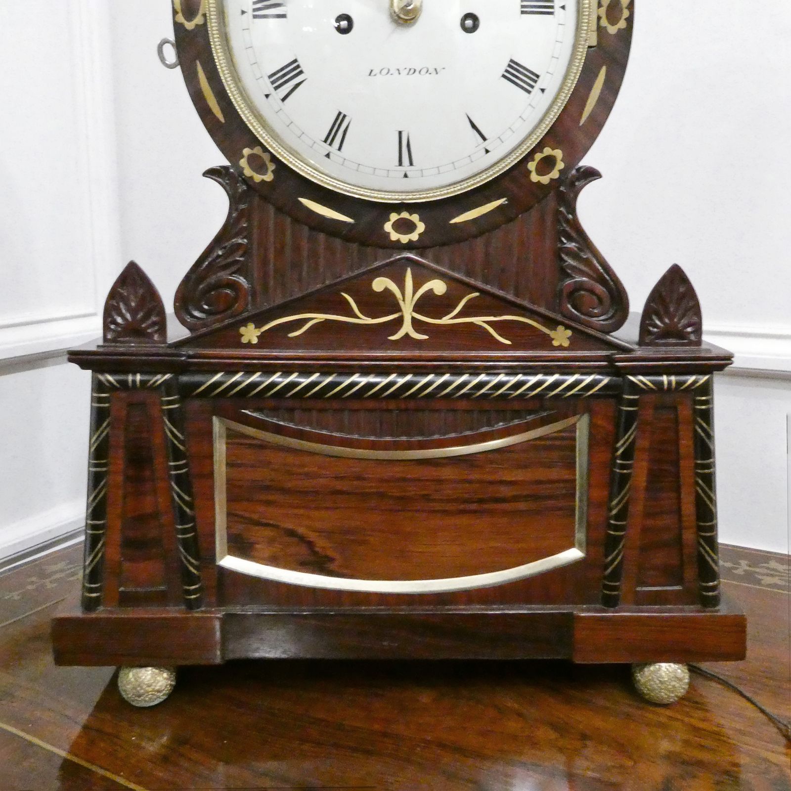 Georgian Rosewood Bracket Clock By William Turner Of London photo for sale