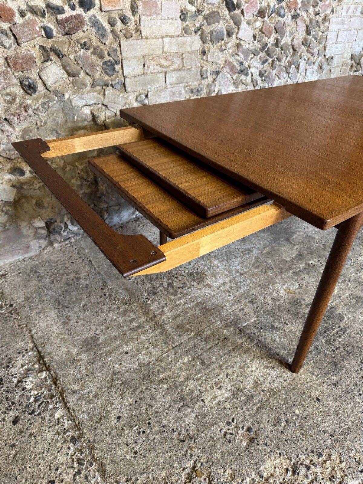 995.0 🚛 Vintage Mid Century G Plan Danish Design Teak Dining Table By Ib Kofod Larsen photo